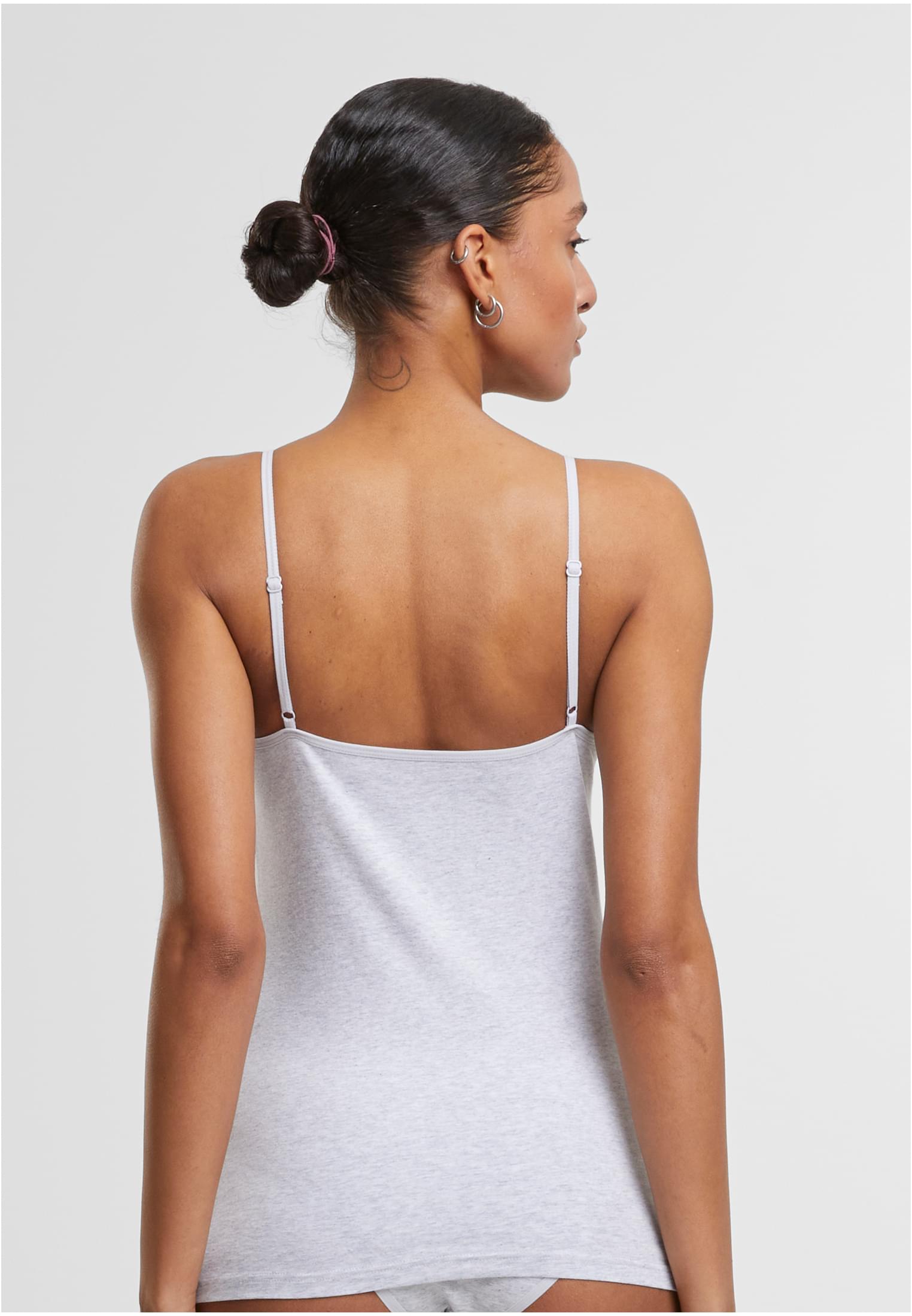 Ladies Basic Tank Top Cotton  2-Pack heathergrey+heathergrey L - variant image 2