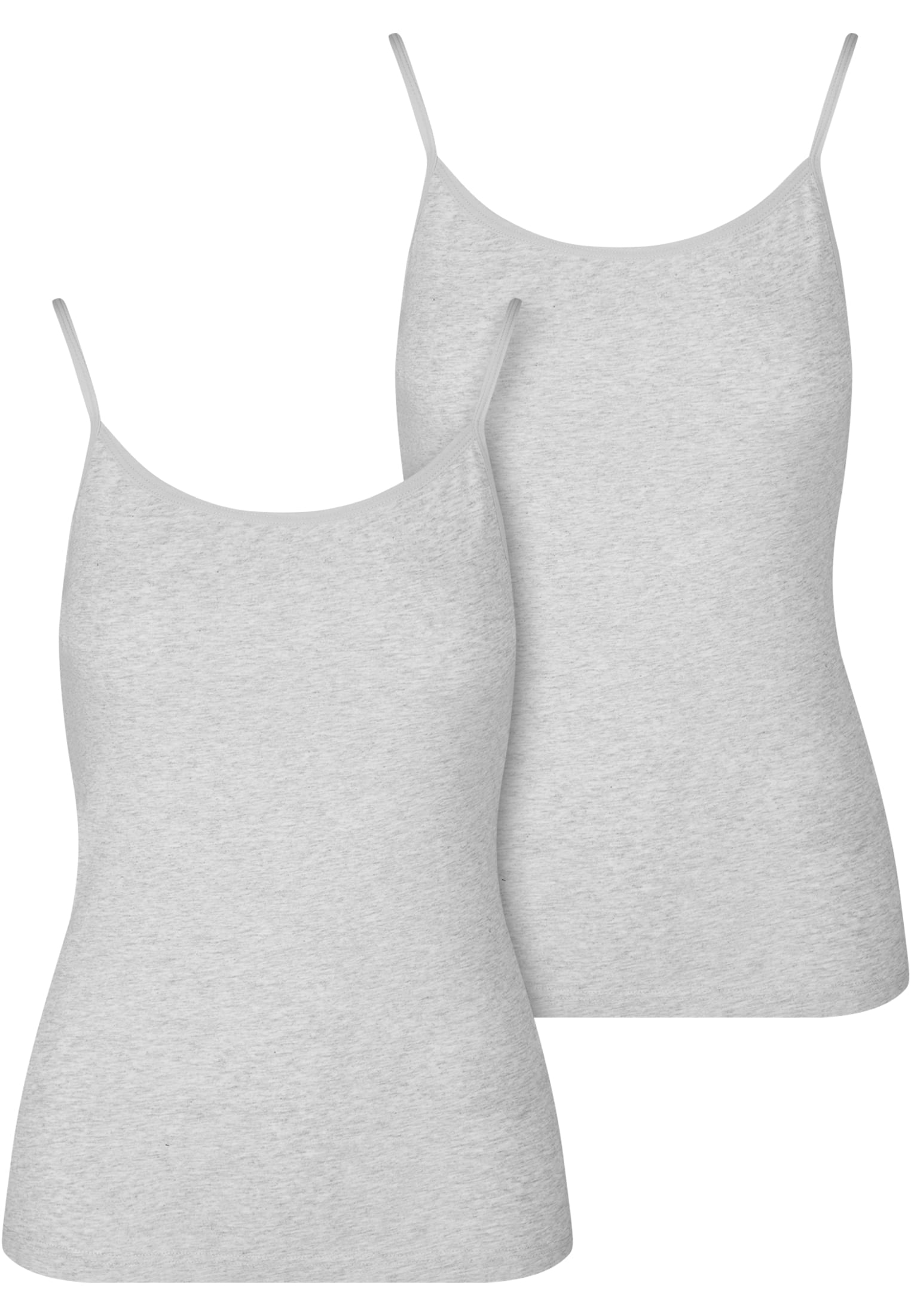 Ladies Basic Tank Top Cotton  2-Pack heathergrey+heathergrey L - variant image 4