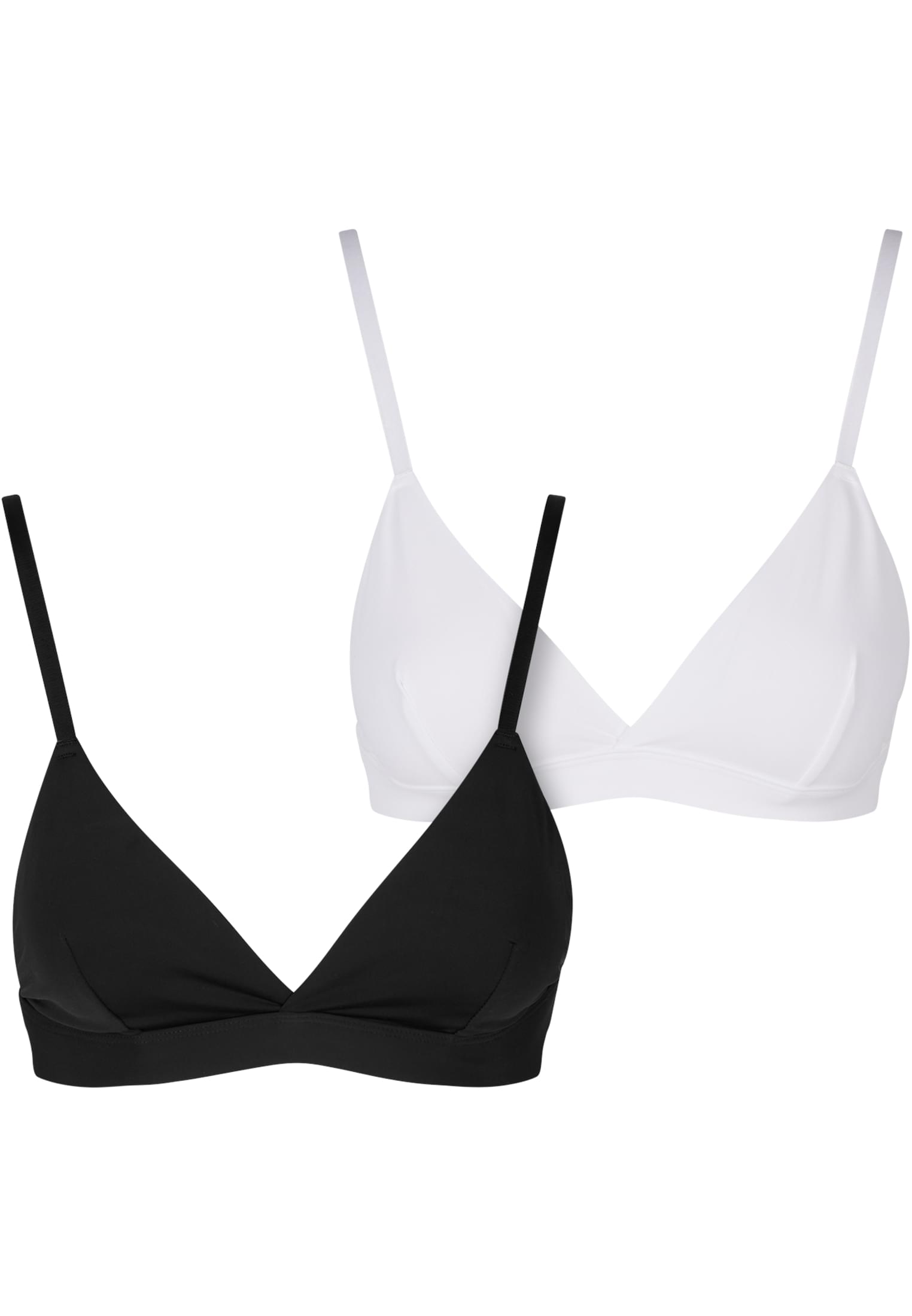 Ladies Basic unpadded Bra 2-Pack black+white L - variant image 1