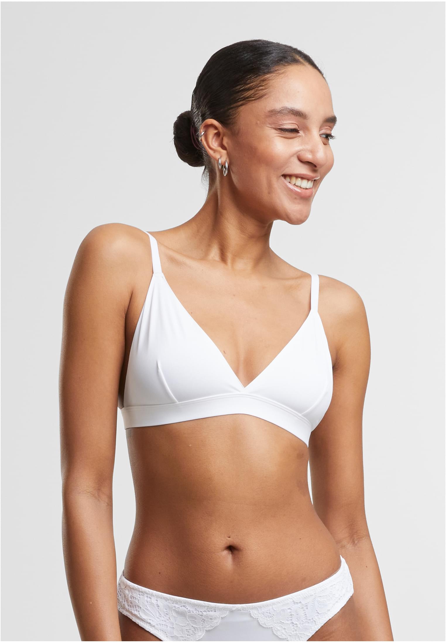 Ladies Basic unpadded Bra 2-Pack white+white L - variant image 1