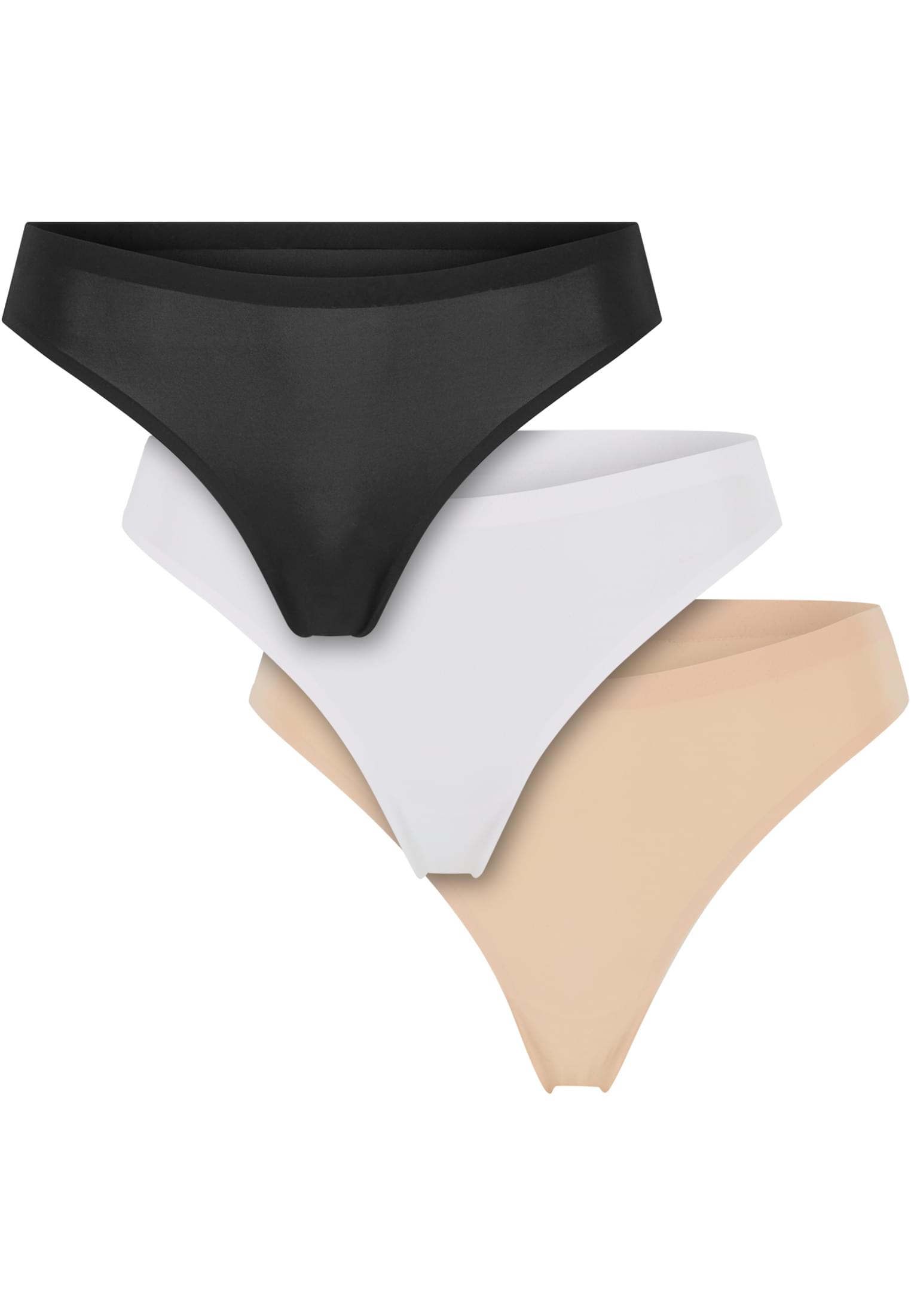 Ladies Bonded Brazilian 3-Pack black+white+nude L - variant image 1