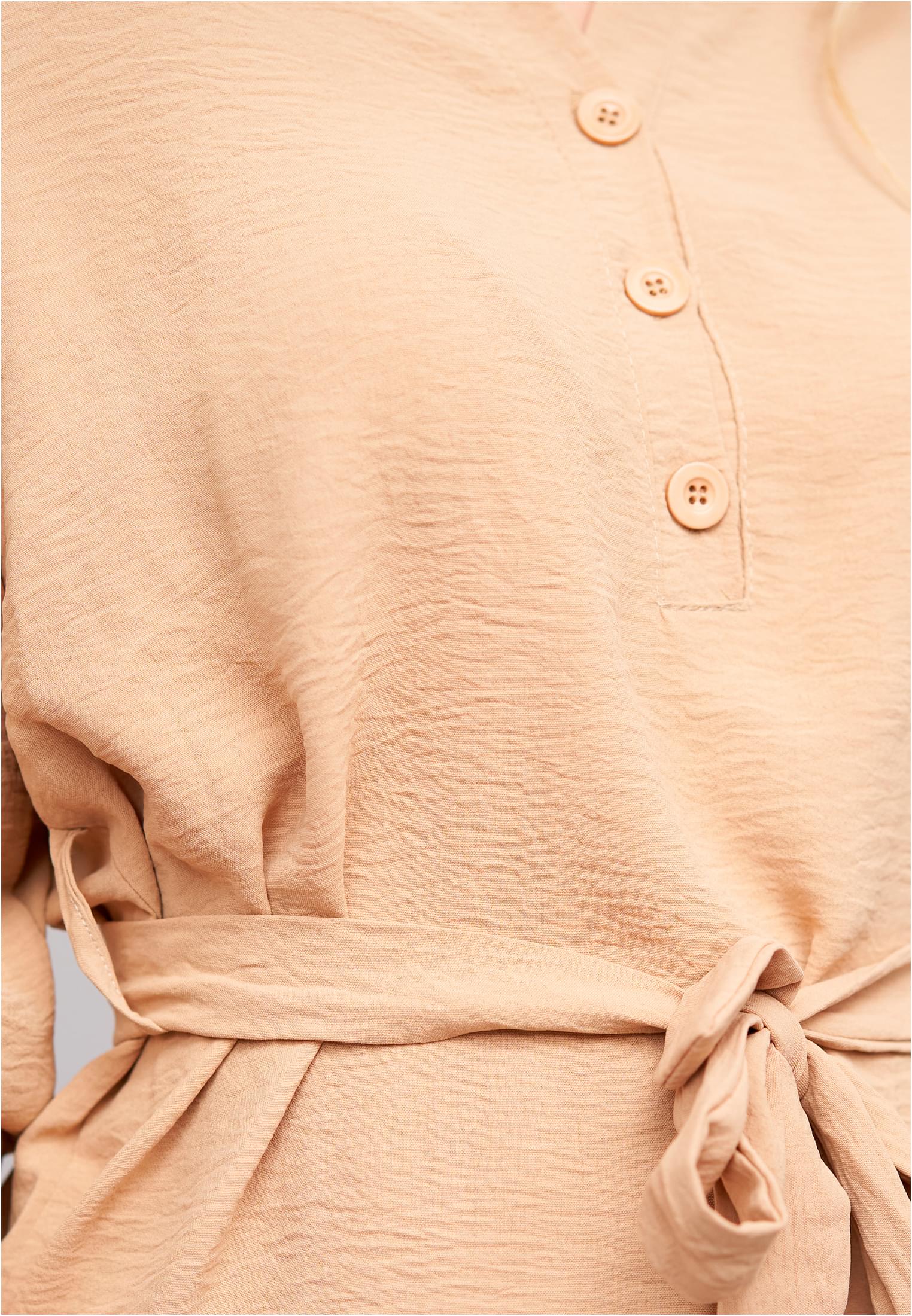 Turn-Up Kleid mit Bindedetail Tunika - related product back image 3