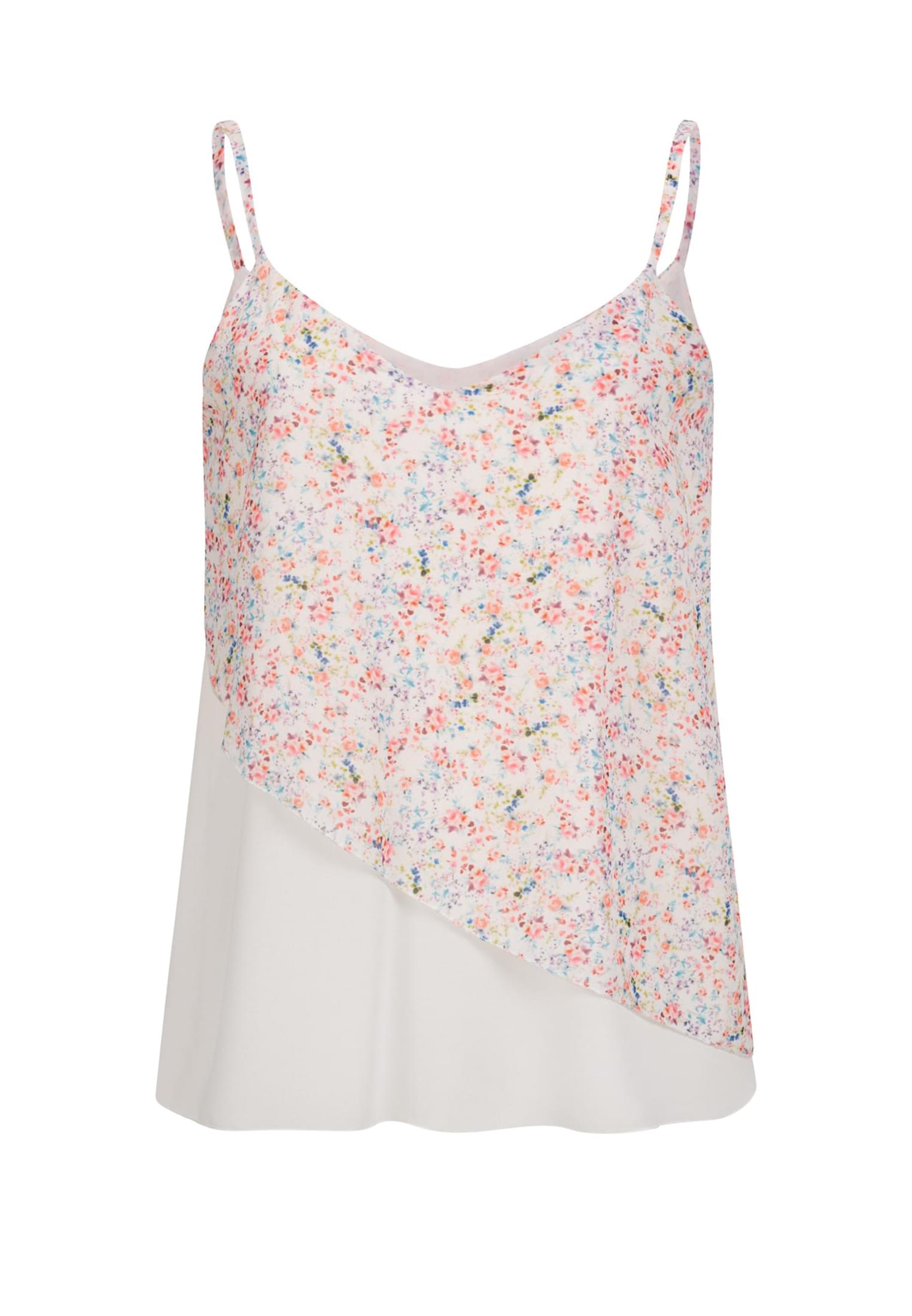 Chiffon Top 2-lagig V-Neck Blumen Print - related product front 4