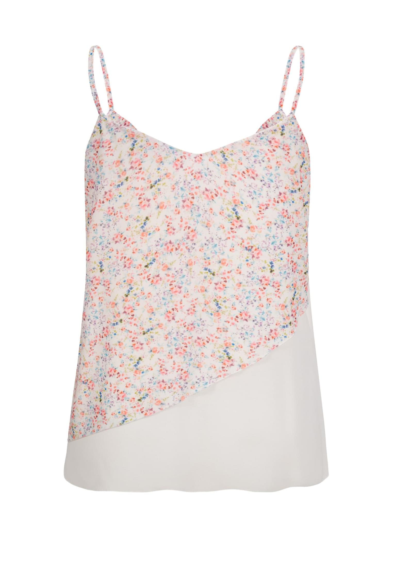 Chiffon Top 2-lagig V-Neck Blumen Print - related product back image 4