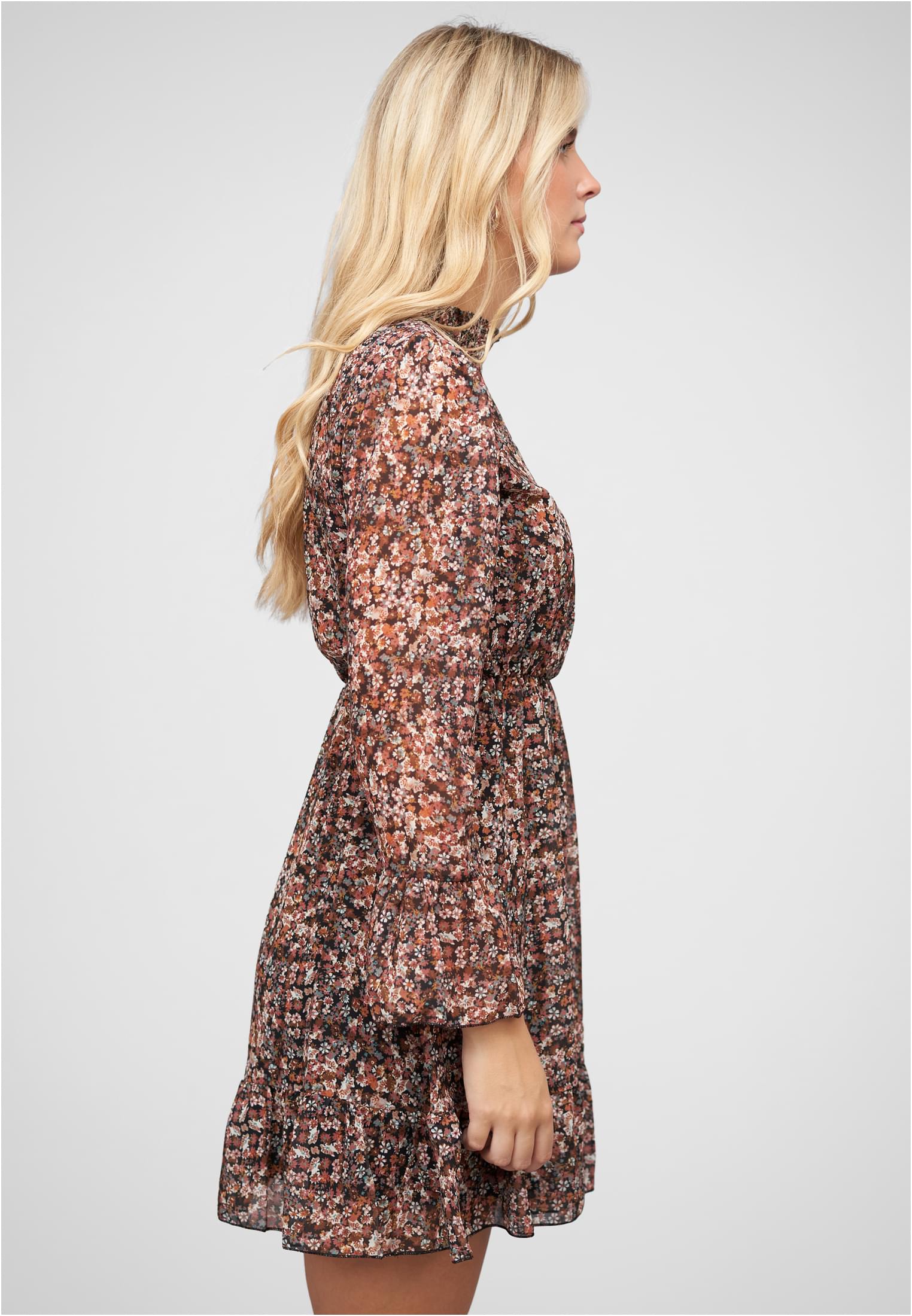 Chiffon Kleid Volant Rock- und Armabschluss - related product back image 7