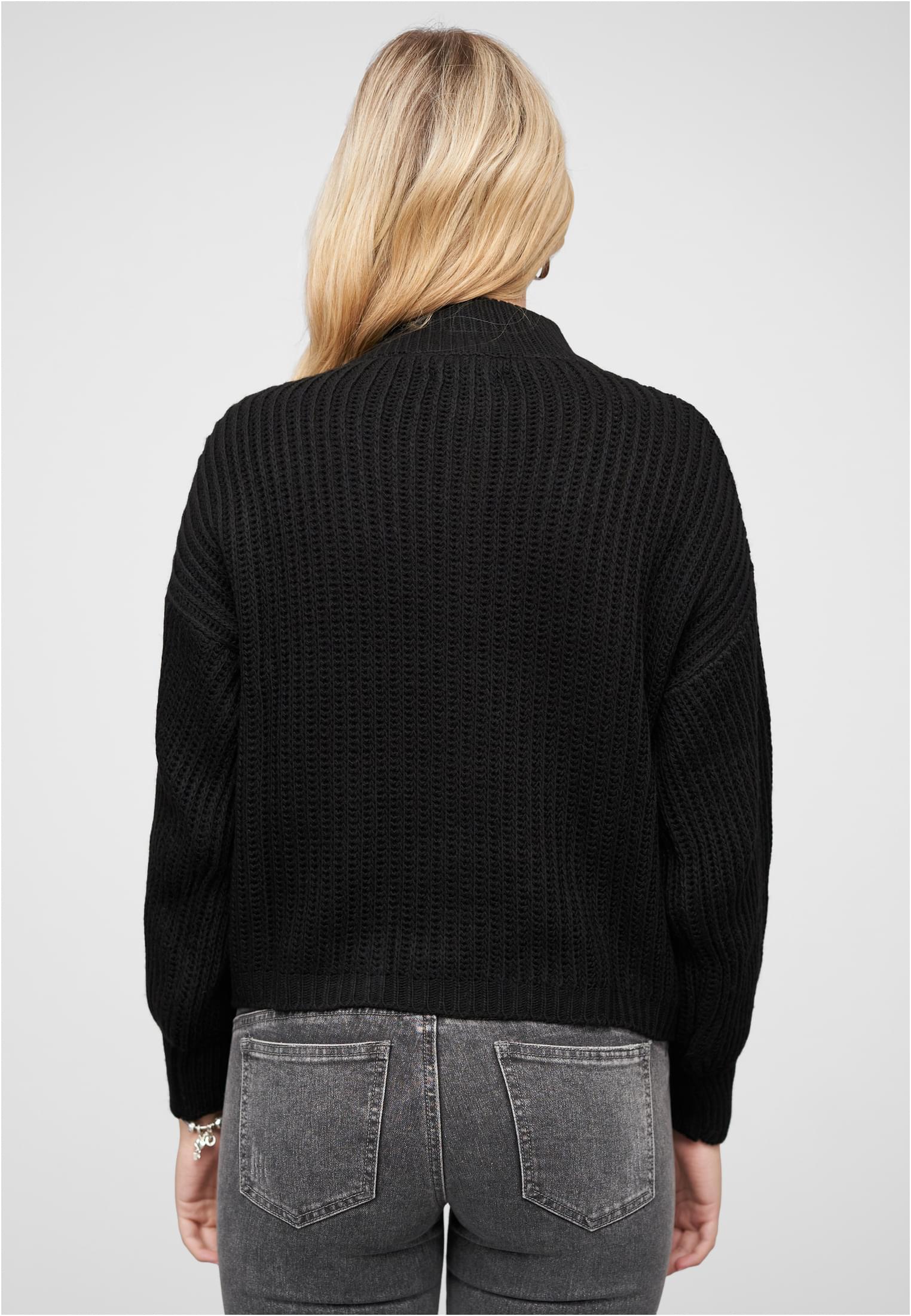 Pullover mit Stehrollkragen und V-Ausschnitt - related product back image 1