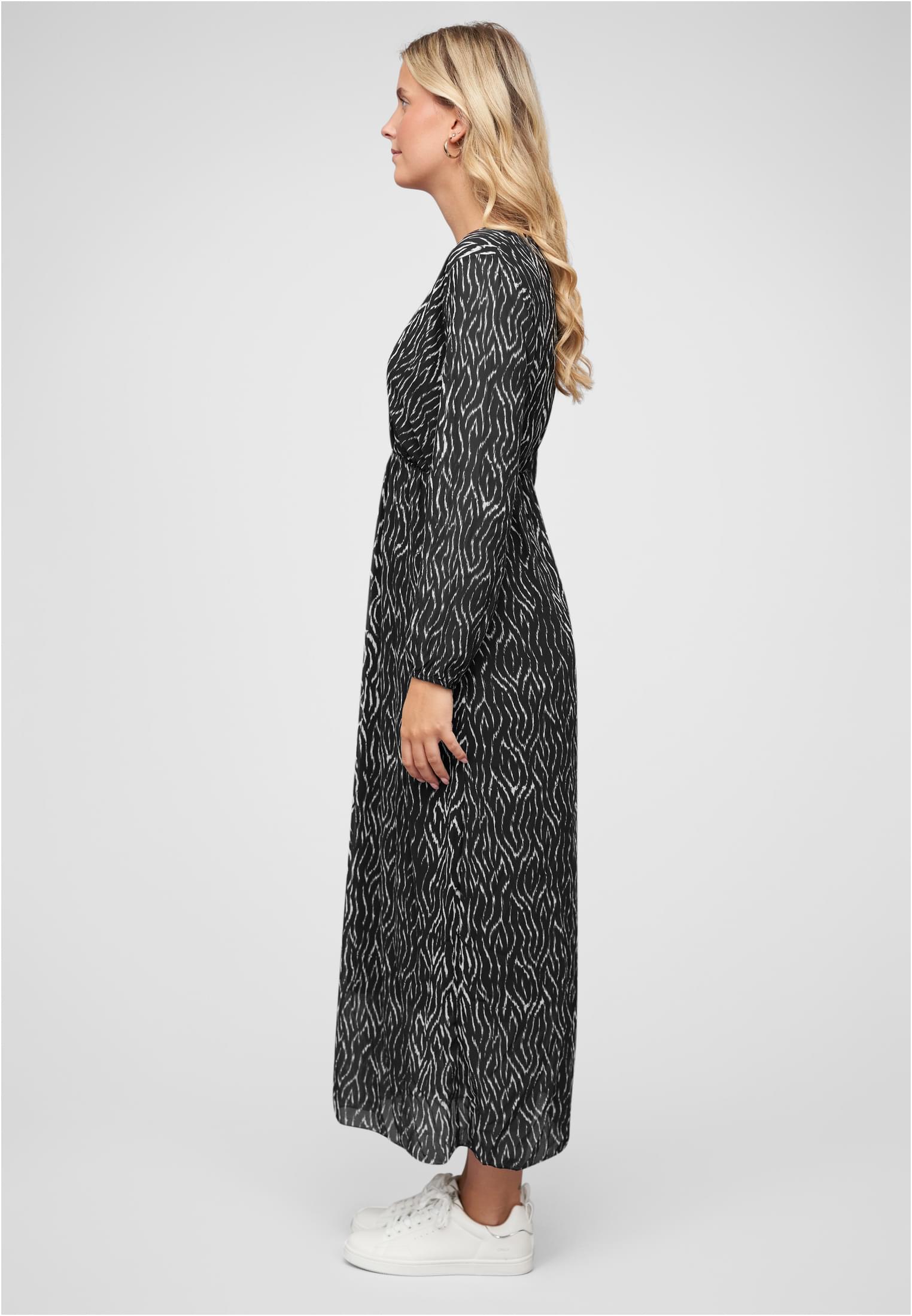 Langed Chiffon Kleid V-Neck Viskoseeinsatz - related product front 4