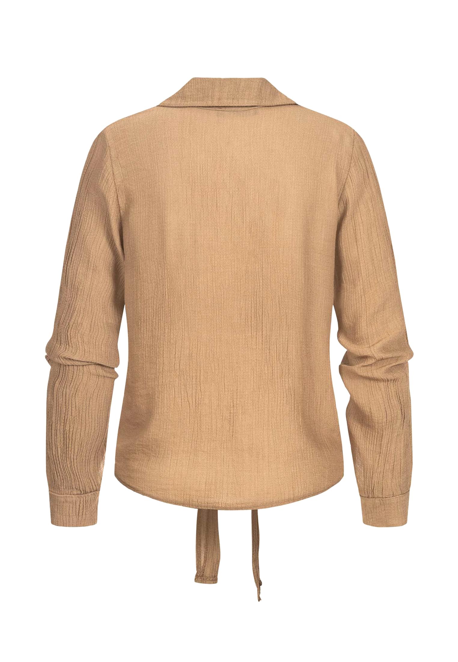 Viskose Strukturbluse mit Bindedetail vorne - related product back image 10