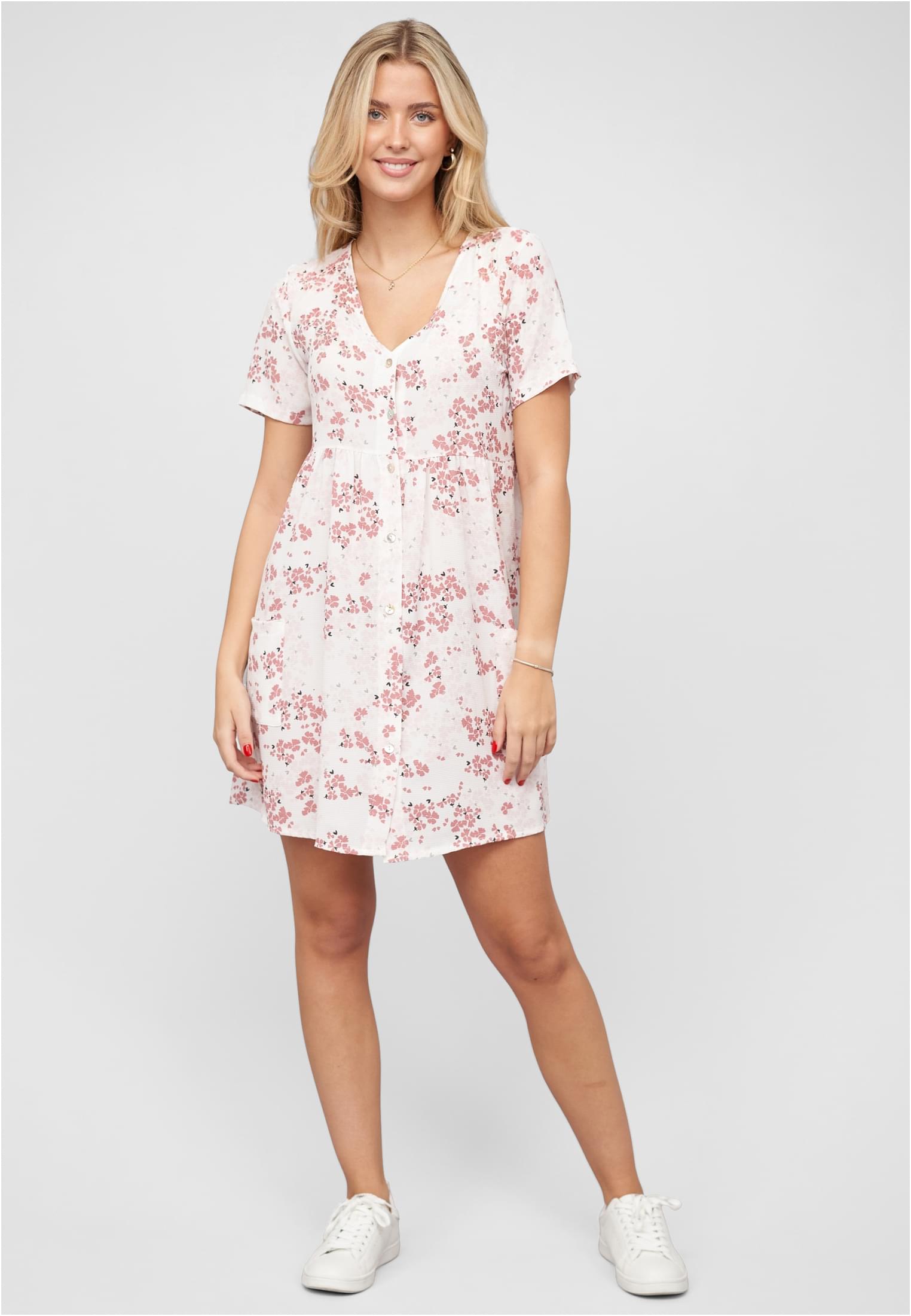 Kleid mit Knopfleiste 2-Pocket white L - variant image 4