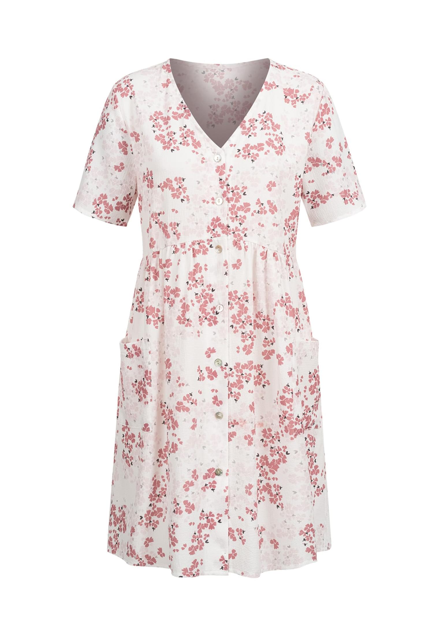Kleid mit Knopfleiste 2-Pocket white L - variant image 6