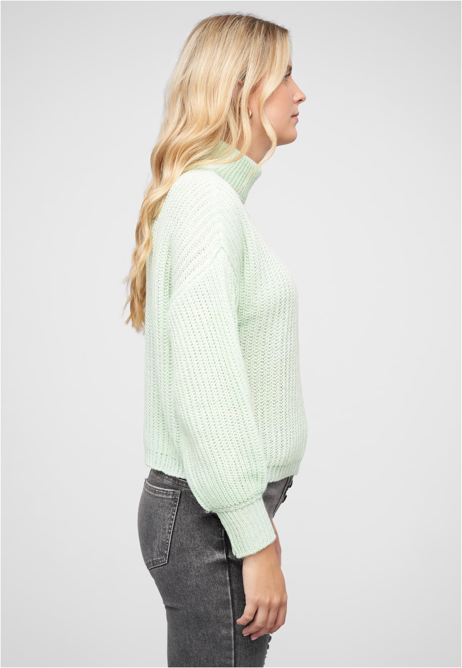 Pullover mit Stehrollkragen und V-Ausschnitt - related product back image 4