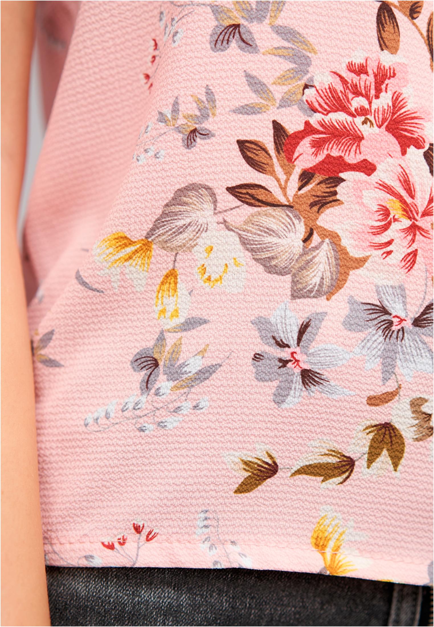 Spitzen Top mit V-Neck und Blumen Print - related product back image 5