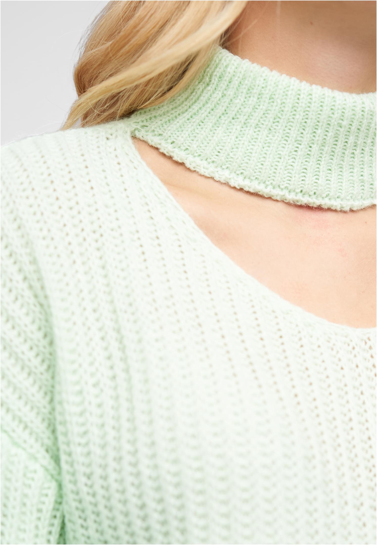 Pullover mit Stehrollkragen und V-Ausschnitt mint L - variant image 5
