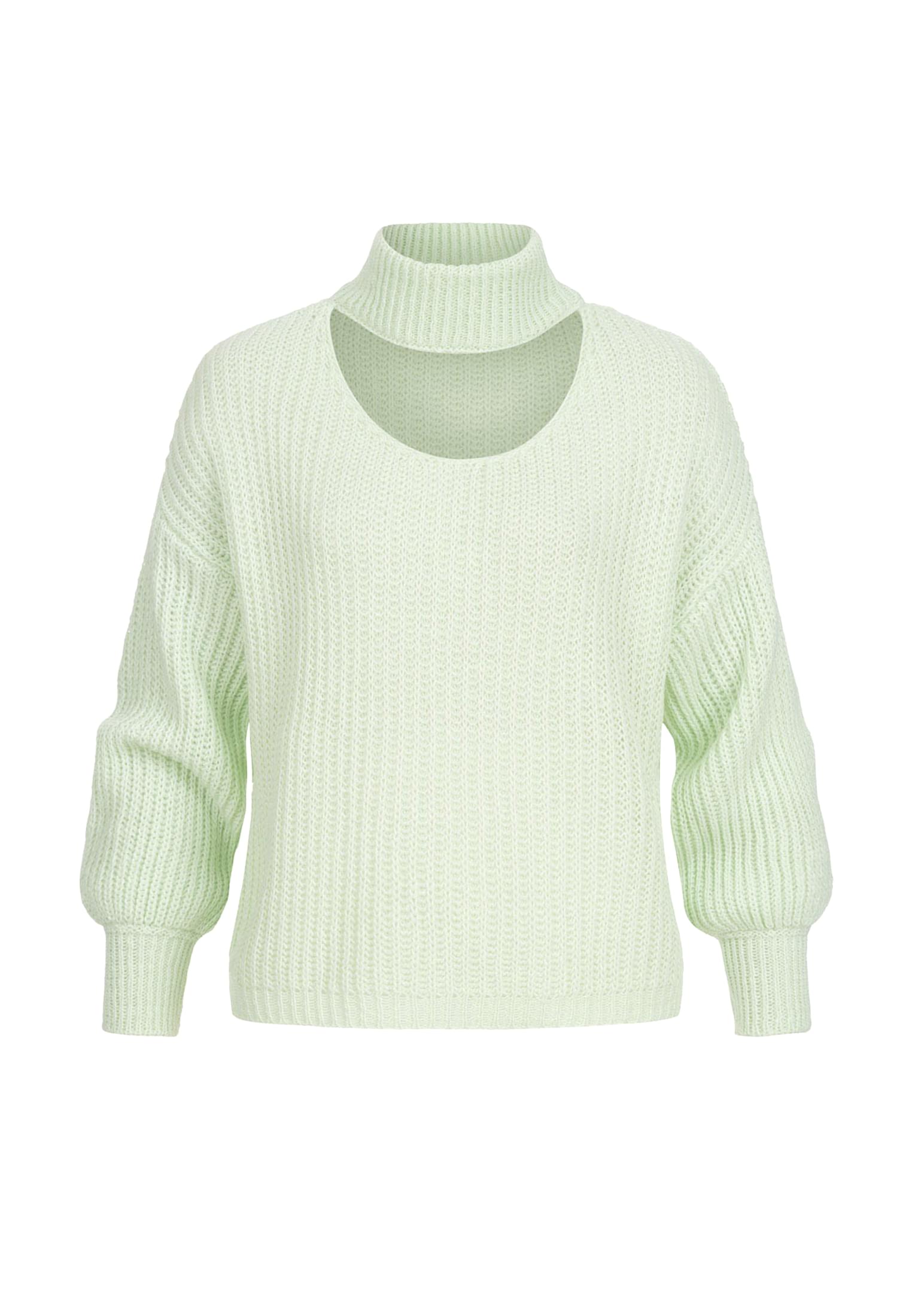 Pullover mit Stehrollkragen und V-Ausschnitt mint L - variant image 6