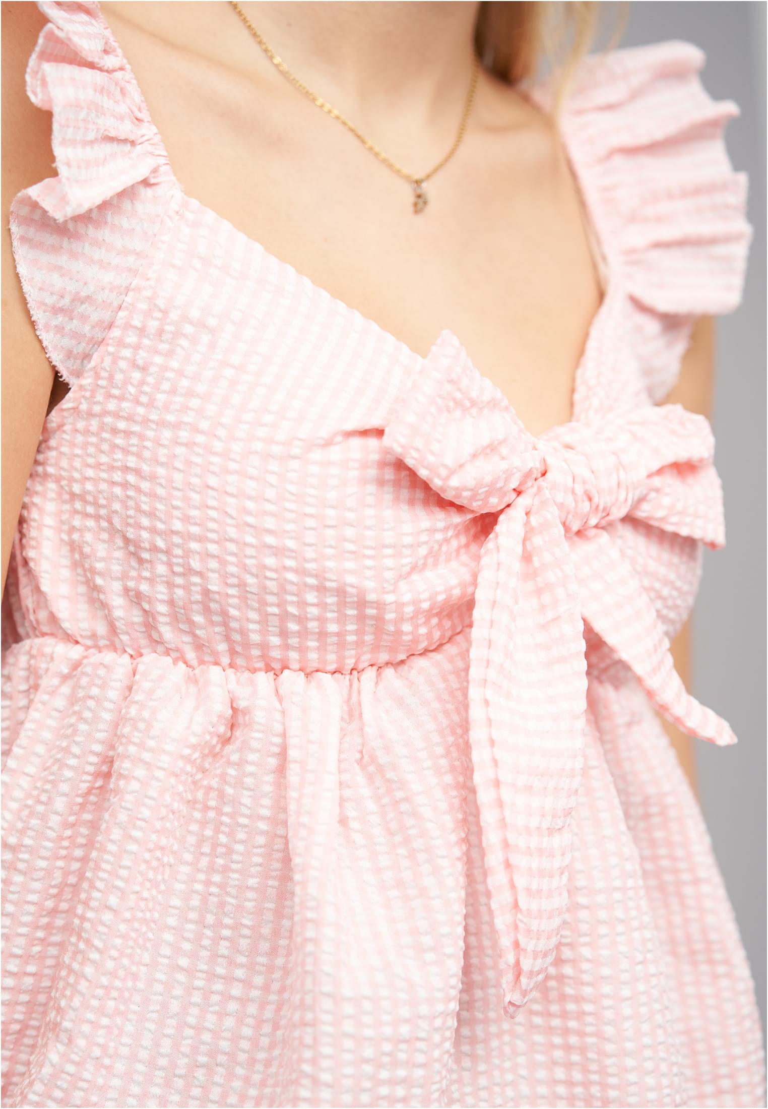 Kleid mit Rüschen und Schleife vorn lightrose L - variant image 5