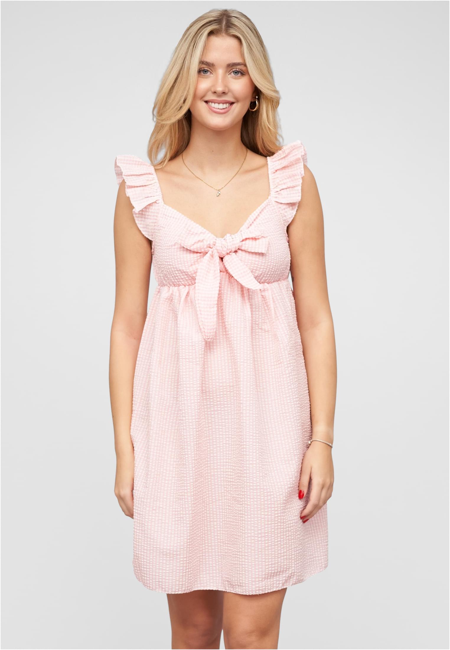 Kleid mit Rüschen und Schleife vorn lightrose L - alternate variant 1