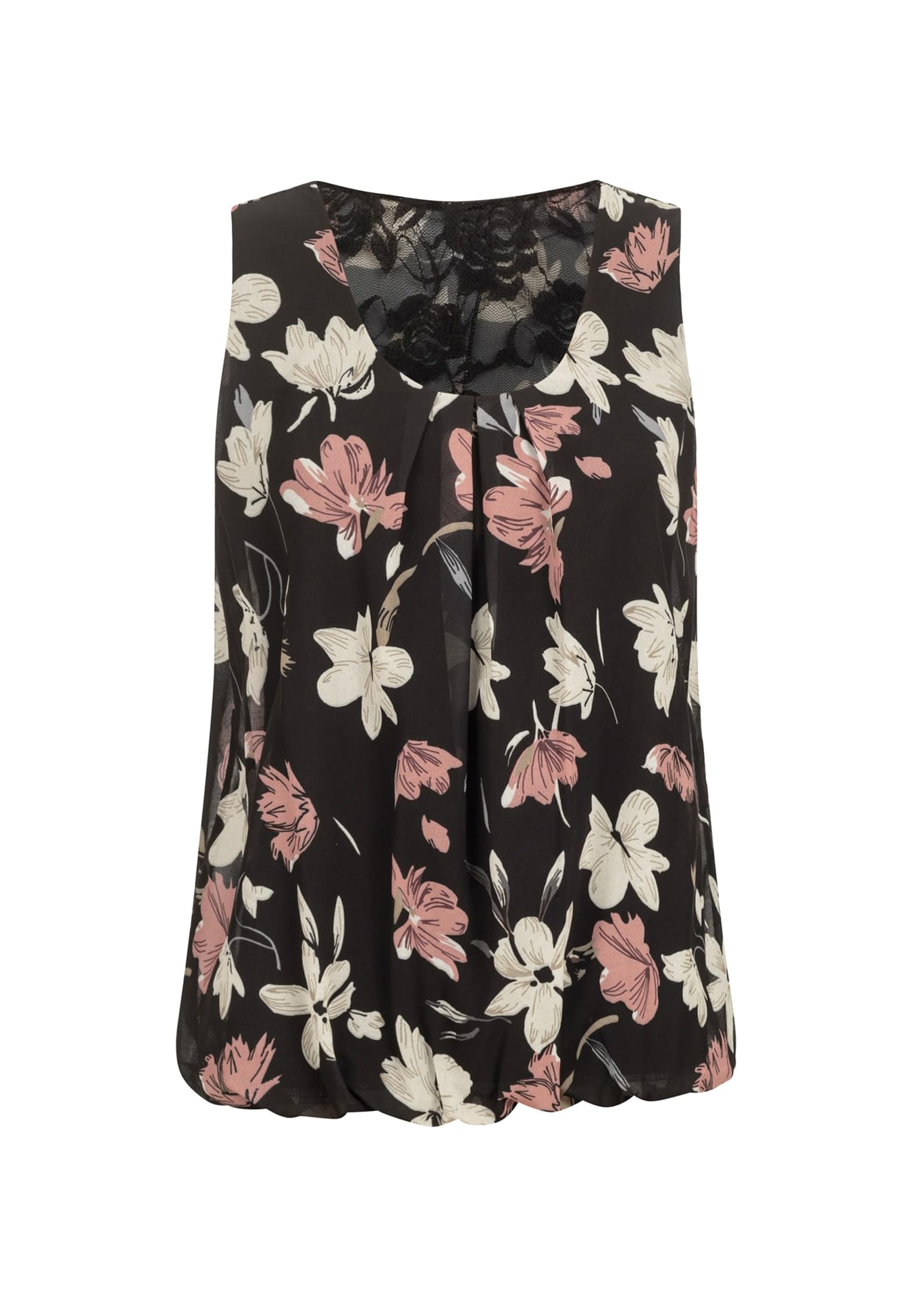 Top mit Blumen Print und Spitze hinten - related product front 6