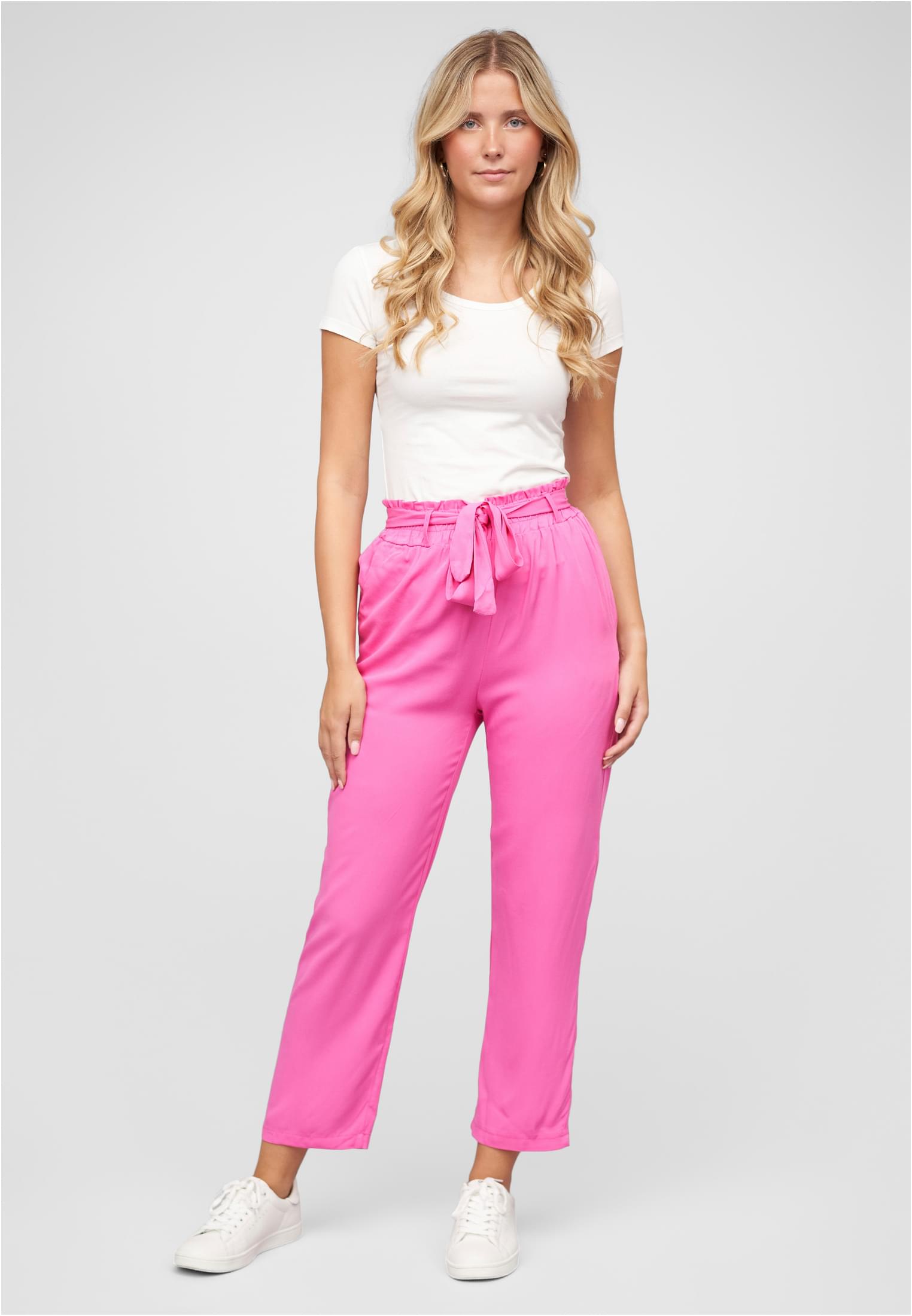High-Waist Viskose Hose 2-Pockets fuchsia L - variant image 4
