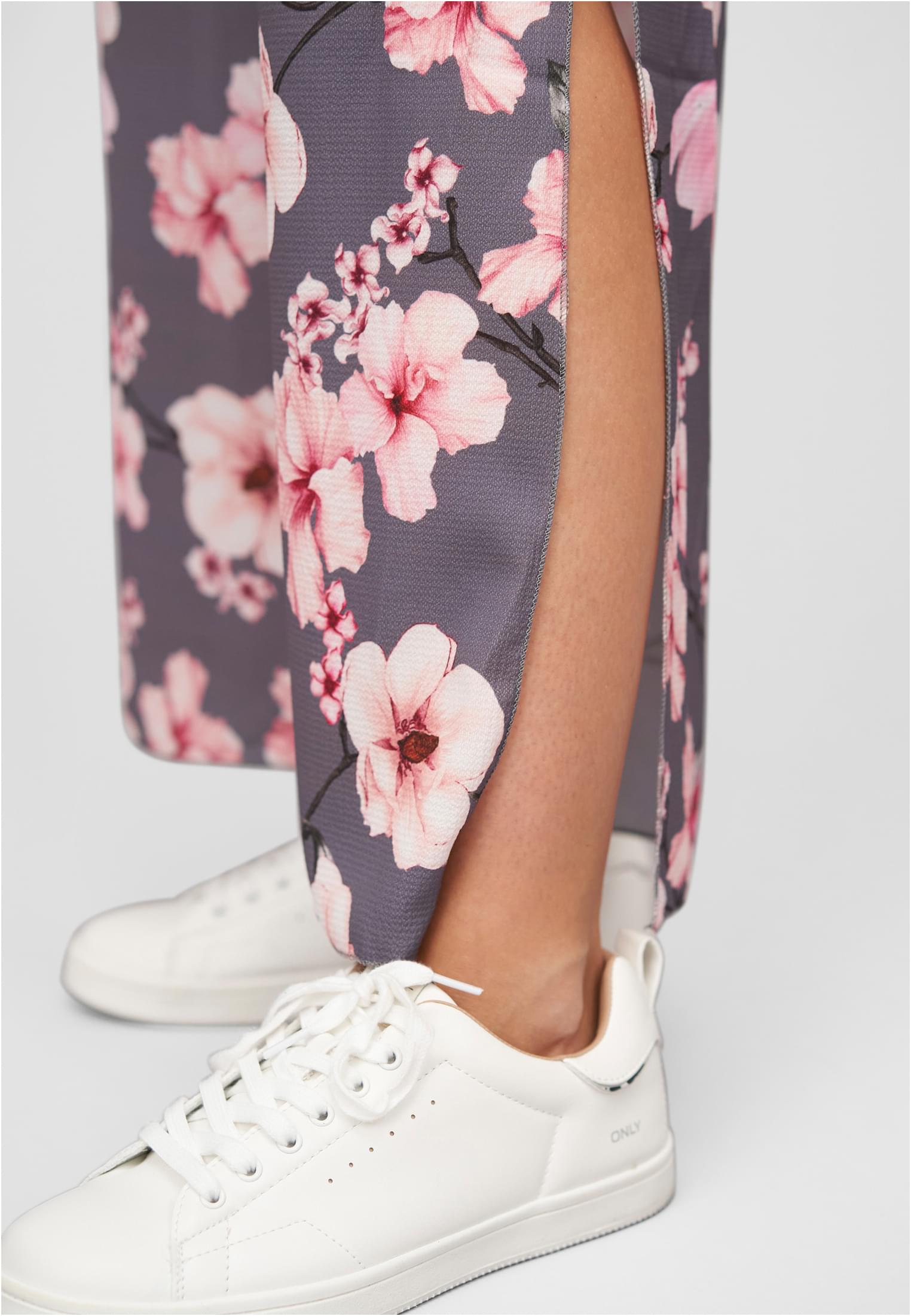 High-Waist Sommerhose mit Blumen Print - related product back image 1