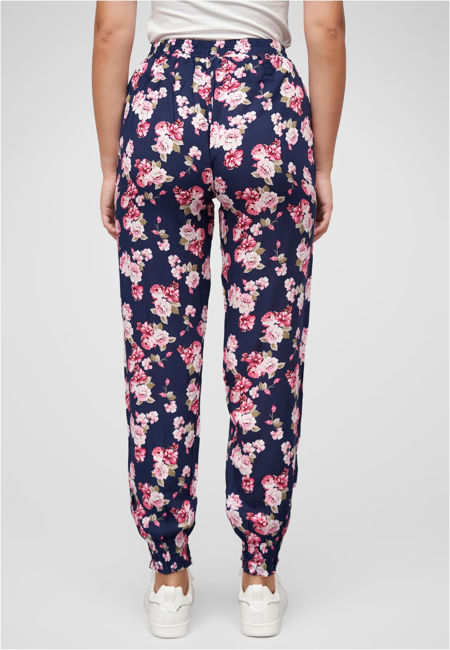 Viskose Hose mit Bündchen 2-Pockets & Blumen Print - related product back image 9