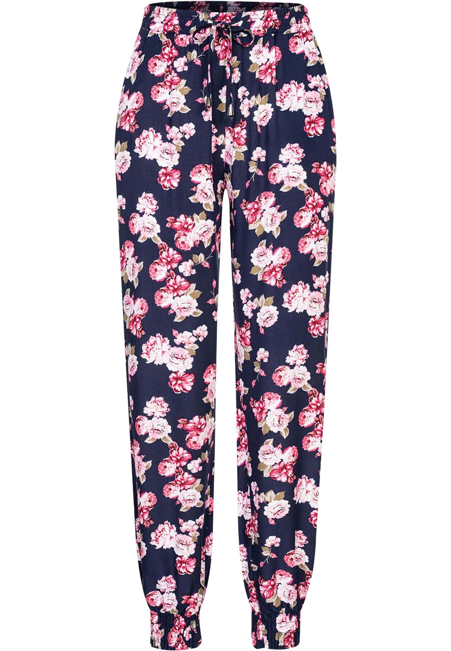 Viskose Hose mit Bündchen 2-Pockets & Blumen Print - related product back image 9