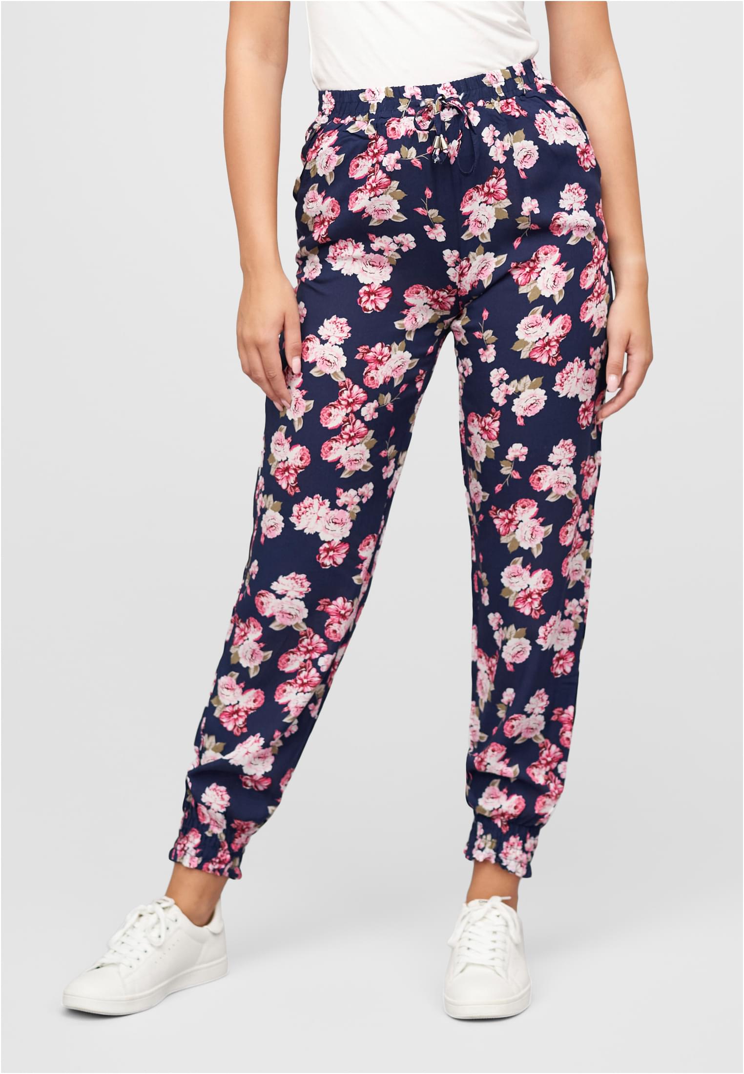 Viskose Hose mit Bündchen 2-Pockets & Blumen Print - related product front image 9