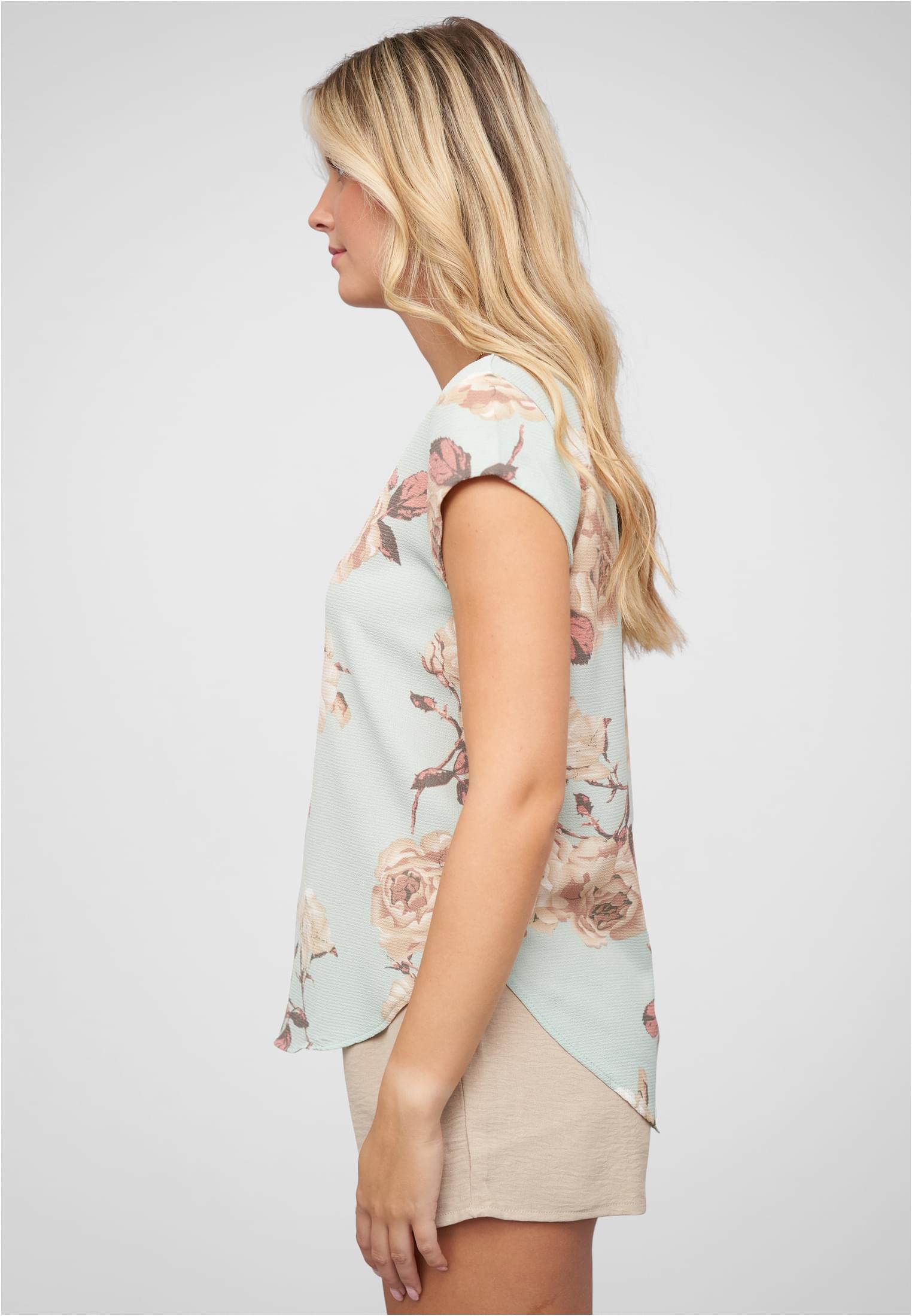 Struktur Blusen Shirt mit Zipper hinten light green L - variant image 1
