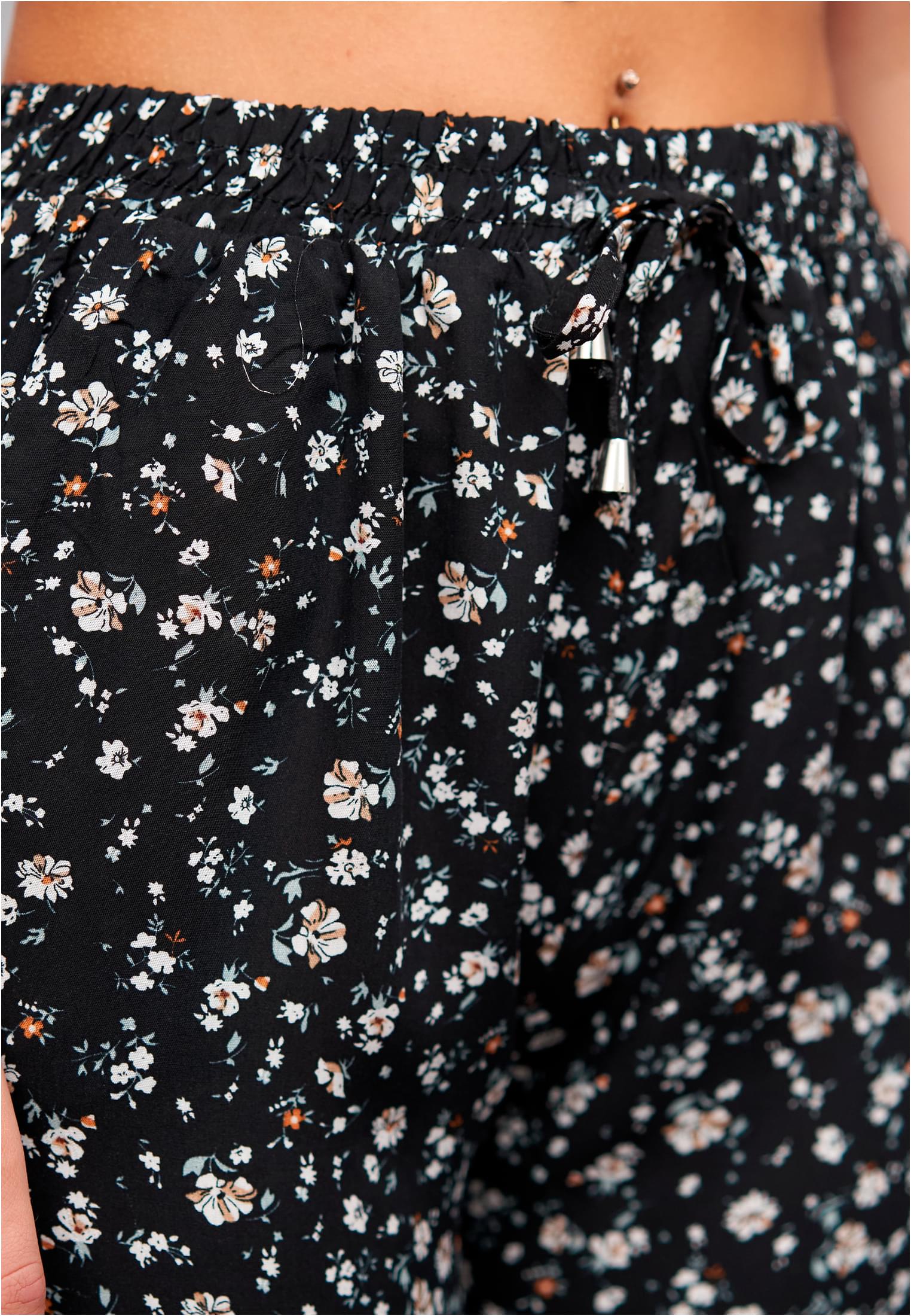 Viskose Hose mit Bündchen 2-Pockets & Floralem Print - related product back image 6