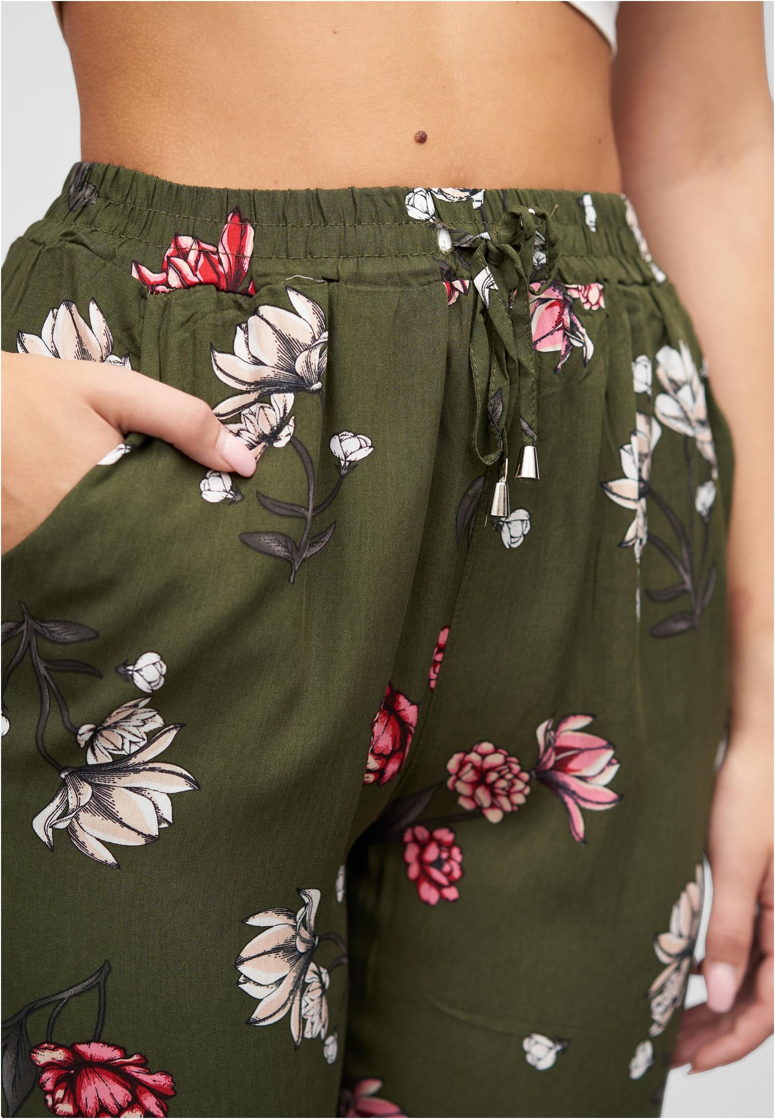 Viskose Hose mit Bündchen 2-Pockets & Floraler Print - related product back image 8