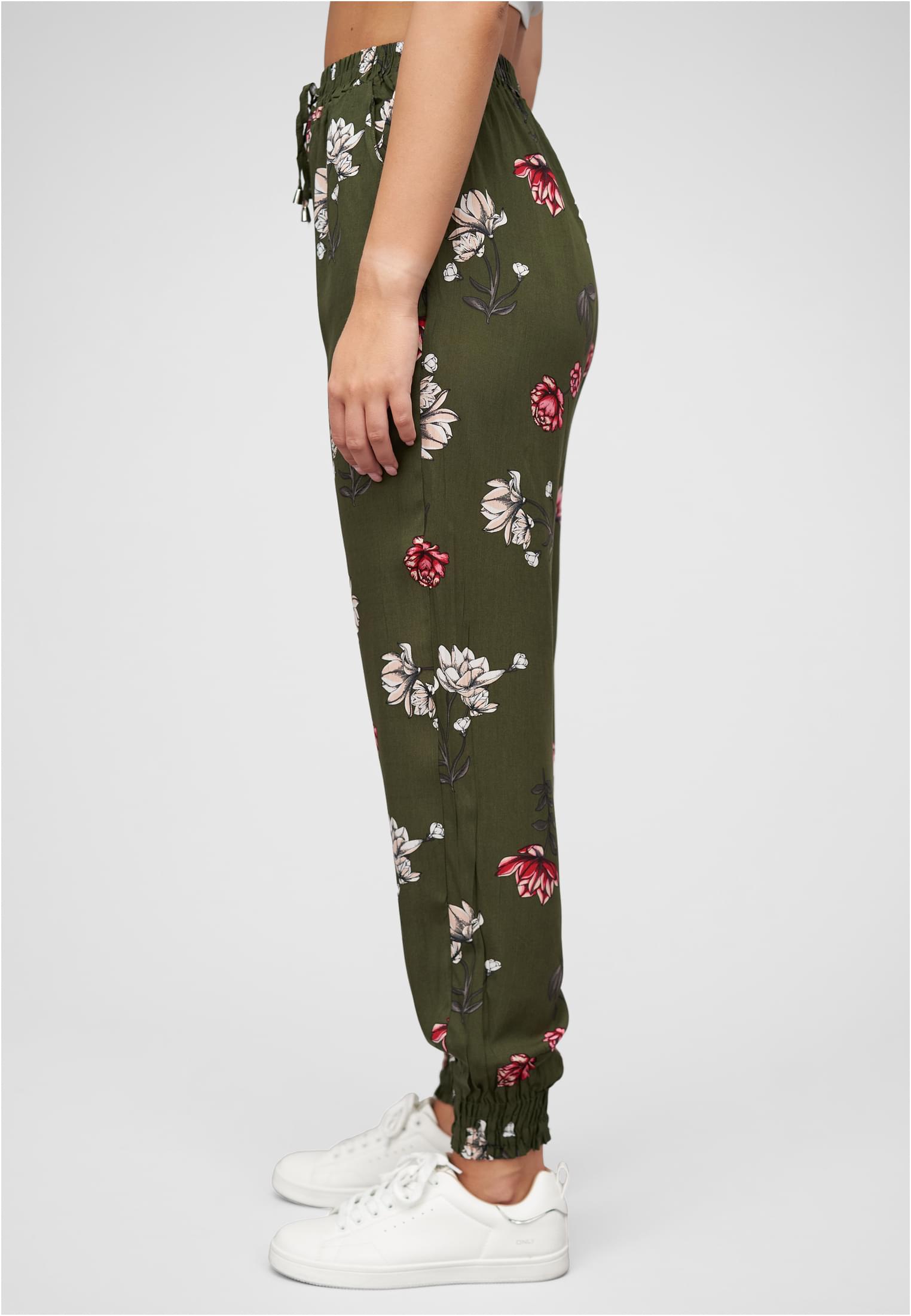 Viskose Hose mit Bündchen 2-Pockets & Floraler Print - related product back image 8