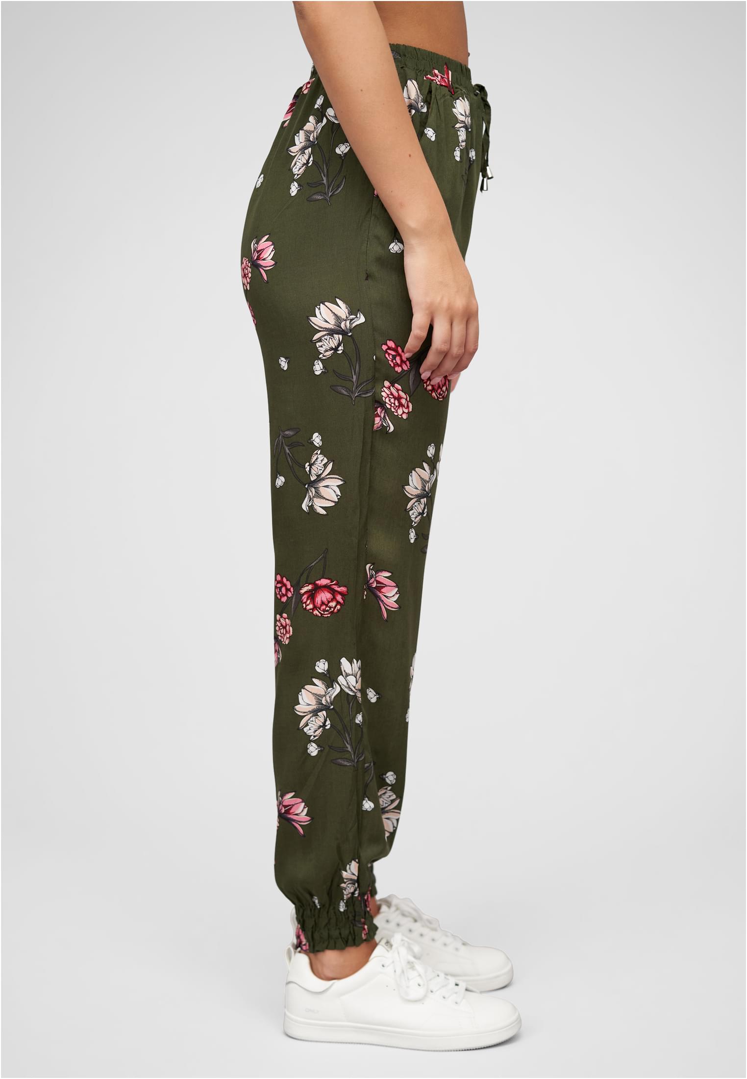 Viskose Hose mit Bündchen 2-Pockets & Floraler Print - related product back image 8