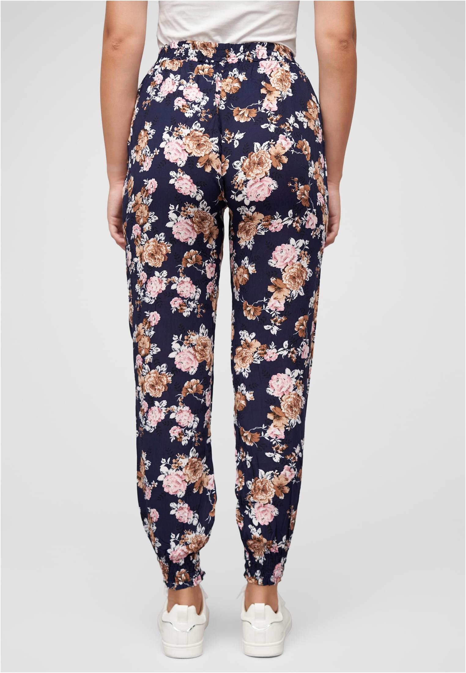 Viskose Hose mit Bündchen 2-Pockets & Rosen Print - related product back image 7
