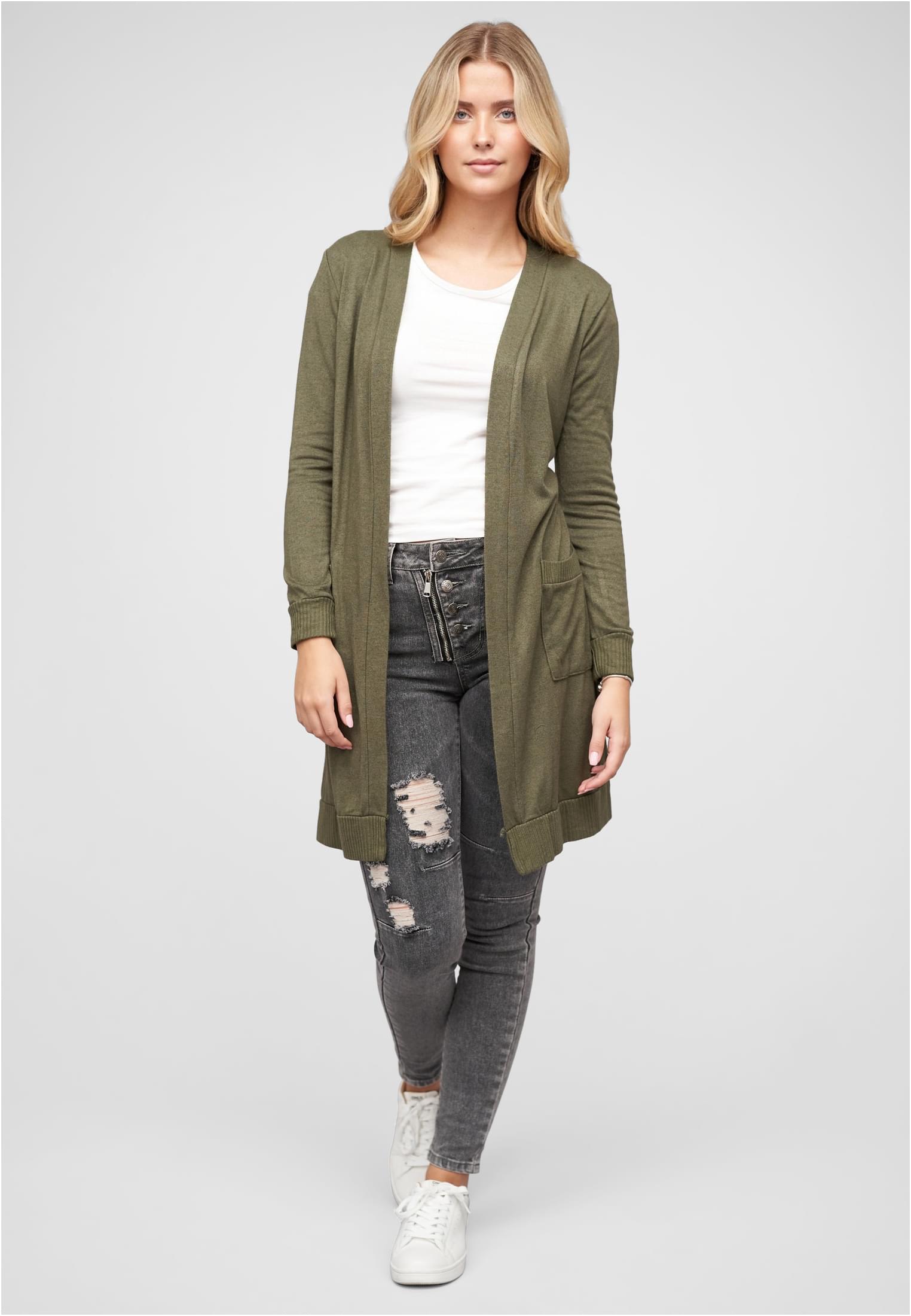 Longform Viskose Cardigan mit 2 seitl. Taschen - related product back image 8