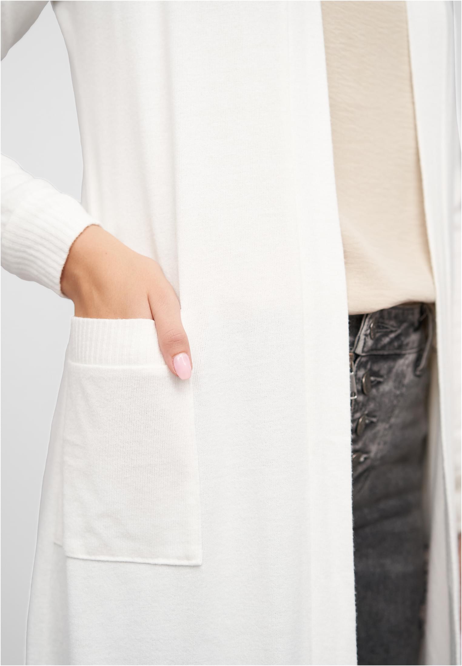 Longform Viskose Cardigan mit 2 seitl. Taschen white L - variant image 5