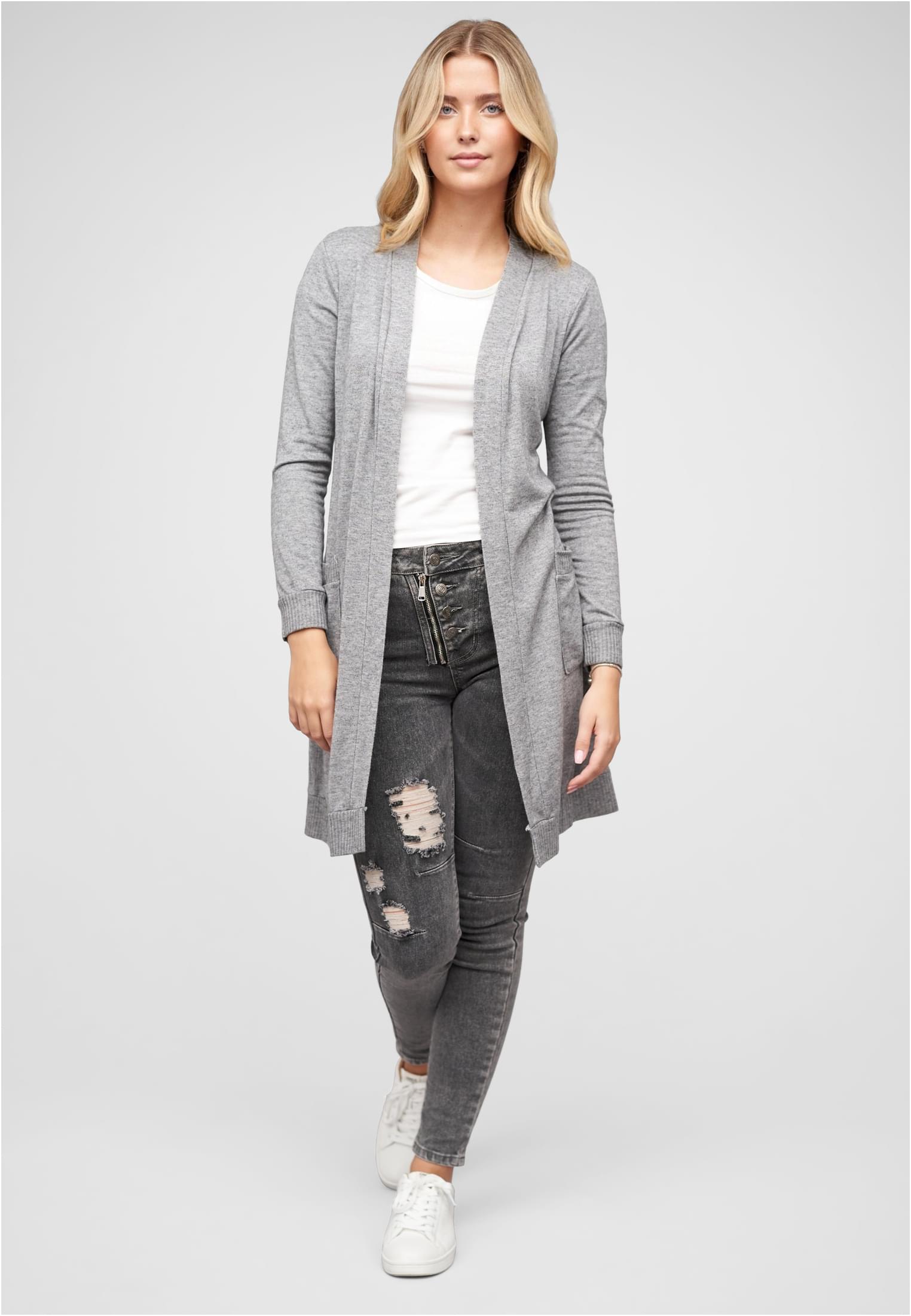 Longform Viskose Cardigan mit 2 seitl. Taschen - related product back image 9
