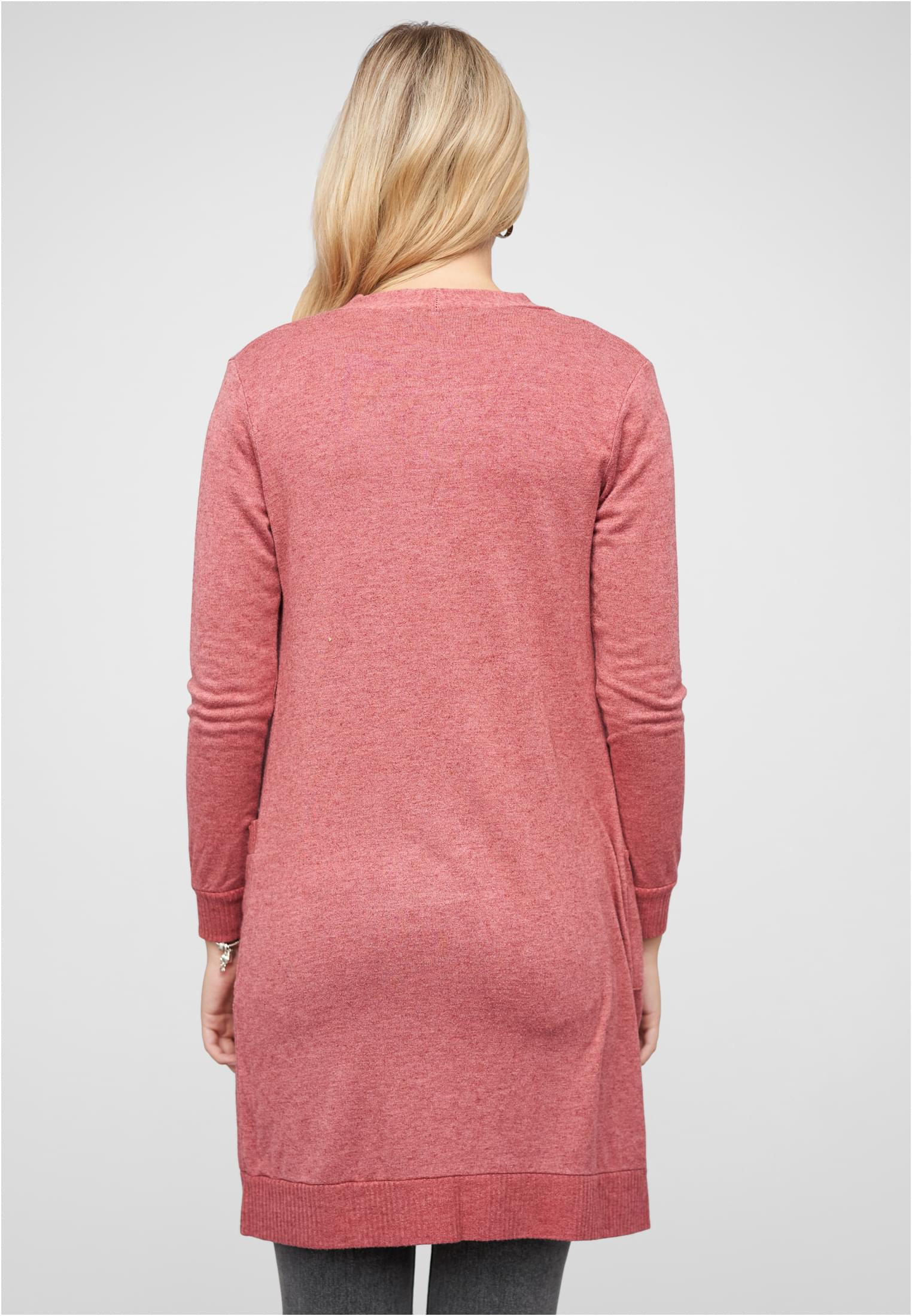Longform Viskose Cardigan mit 2 seitl. Taschen brown L - variant image 2