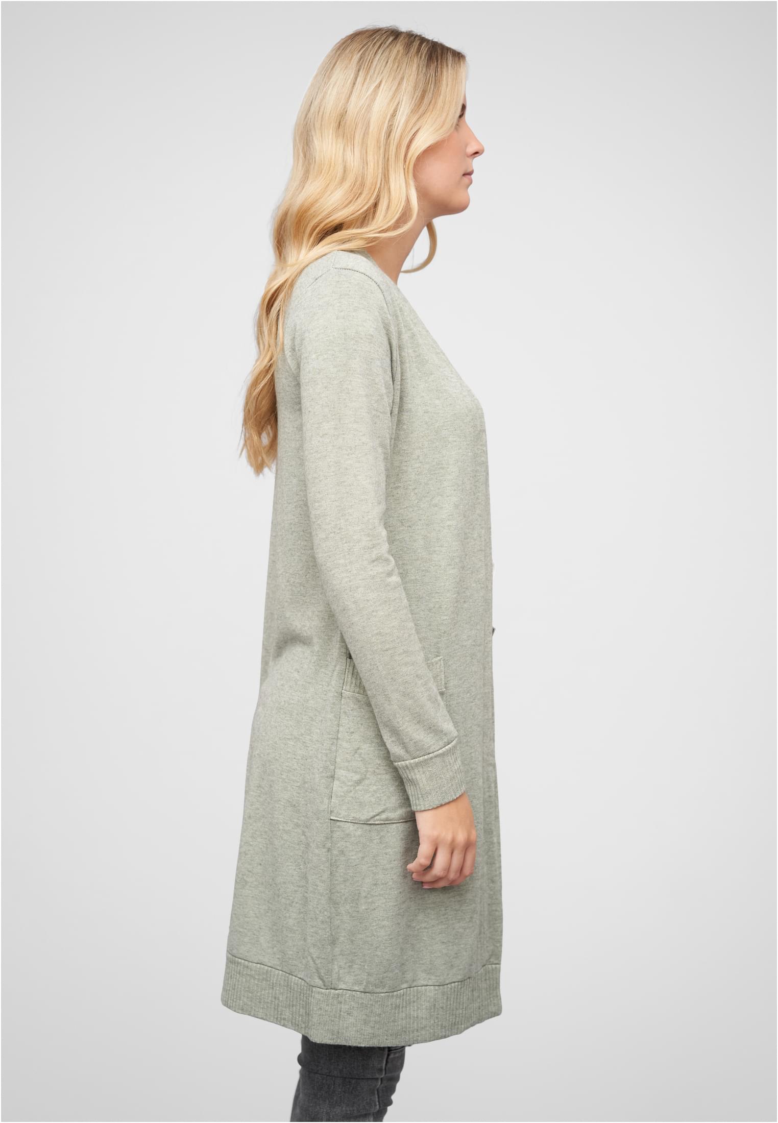 Longform Viskose Cardigan mit 2 seitl. Taschen green L - variant image 3