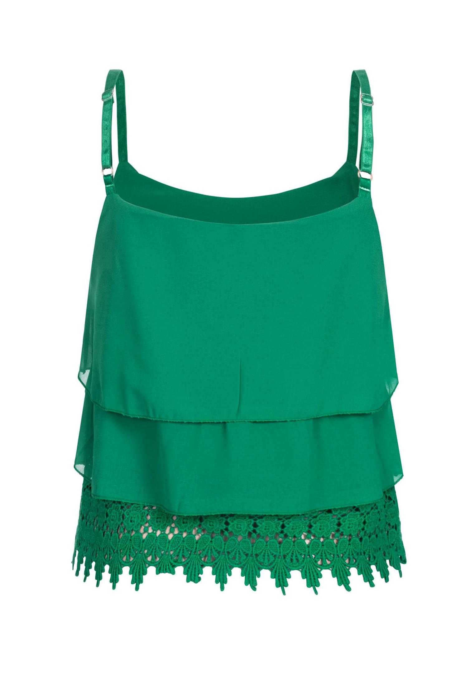 Chiffon Stufen Top mit Spitze 3-lagig - related product front 9