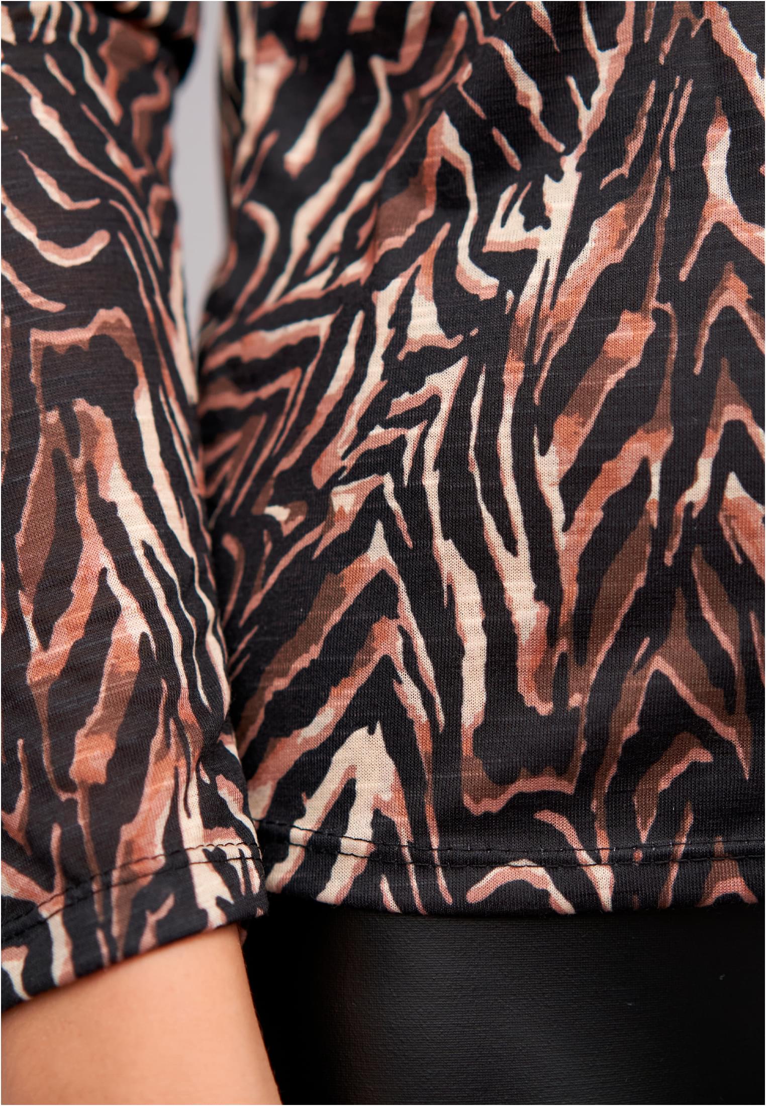 Langarm Shirt Longsleeve mit Animal Print black/beige L - variant image 5