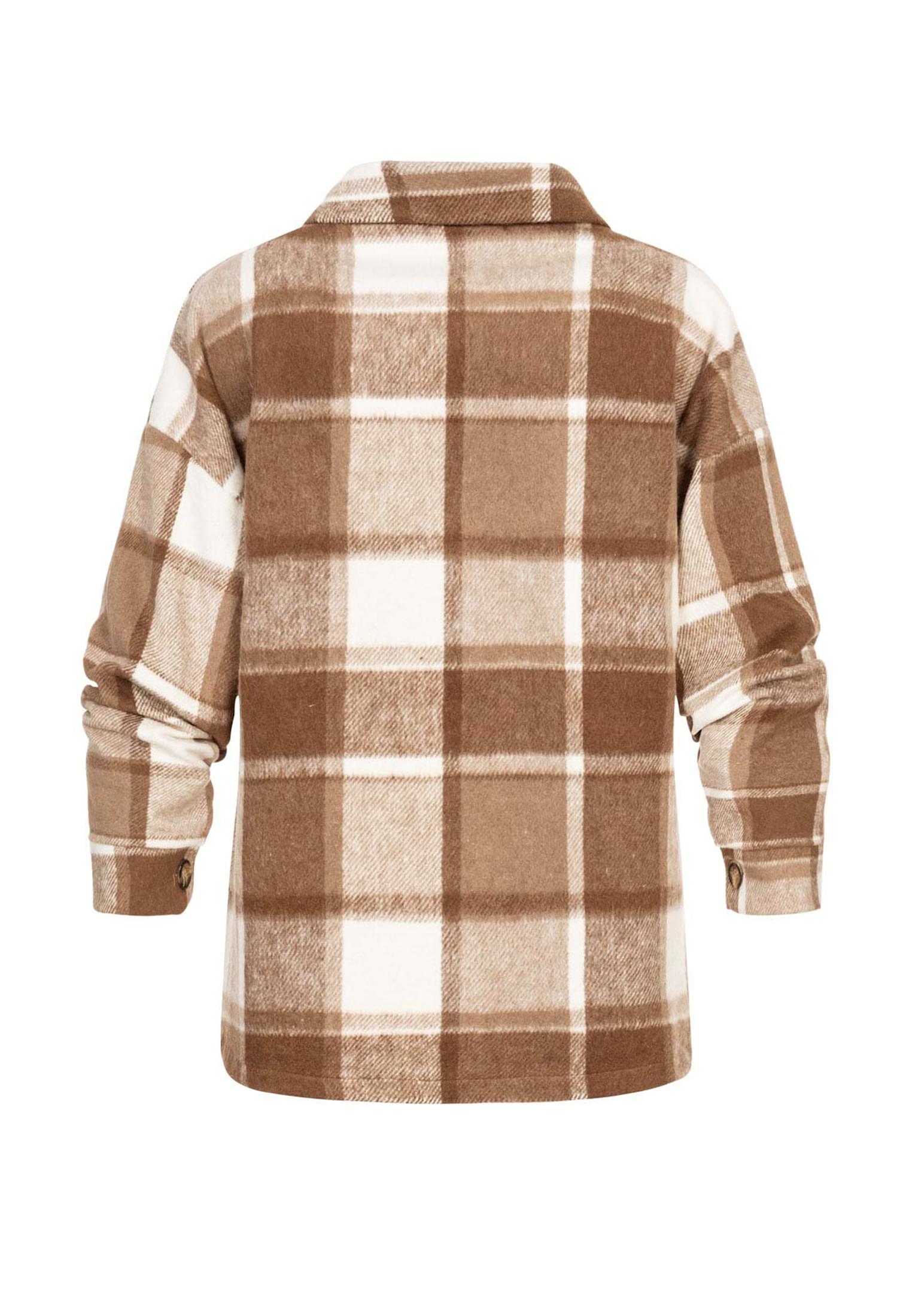 Shacket Hemd-Jacke mit 2-Brusttaschen brown/beige L - variant image 7