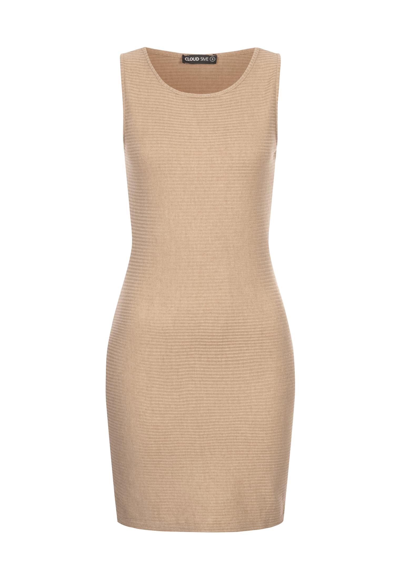 Viskose Kleid Ärmellos mit Rundhals camel L - variant image 6