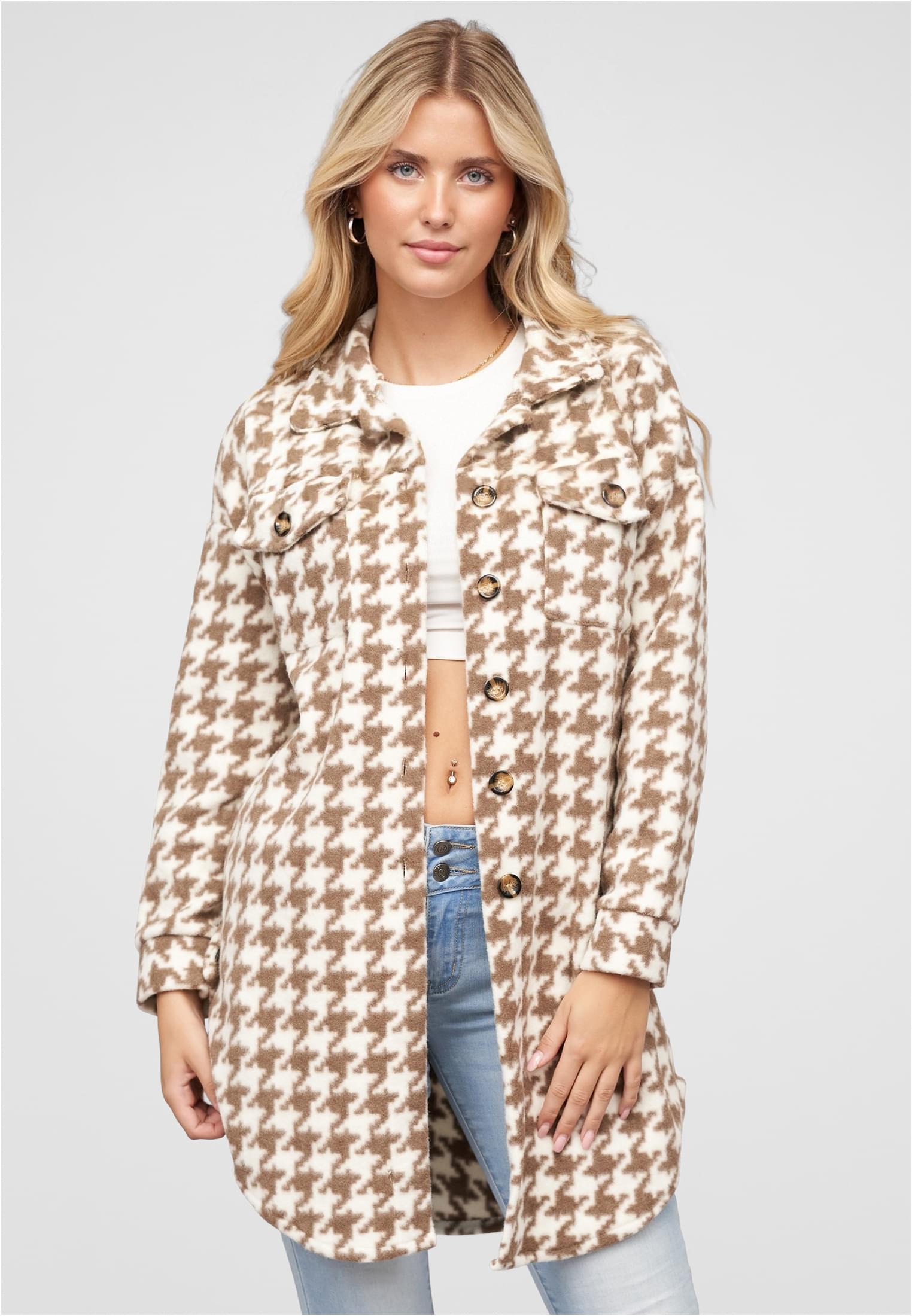 Jacke mit 2-Brusttaschen und Knopfleiste beige L - alternate variant 1