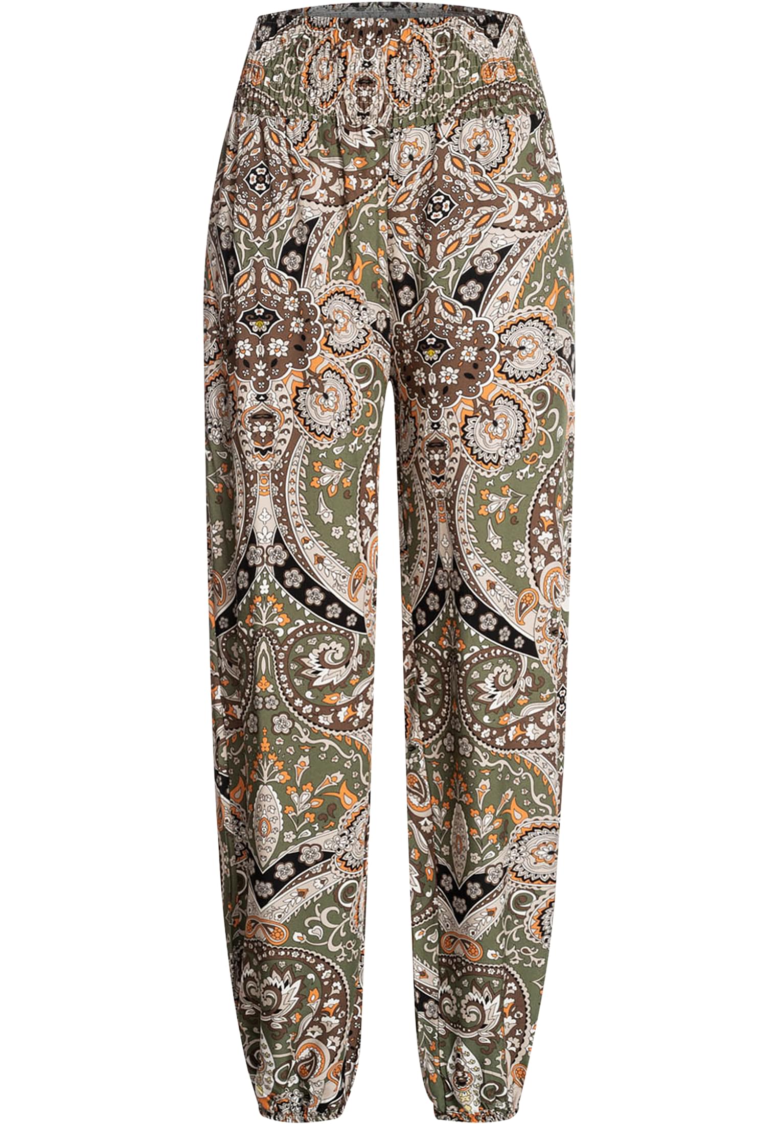 Viskose Sommerhose mit Paisley Print military green L - variant image 6