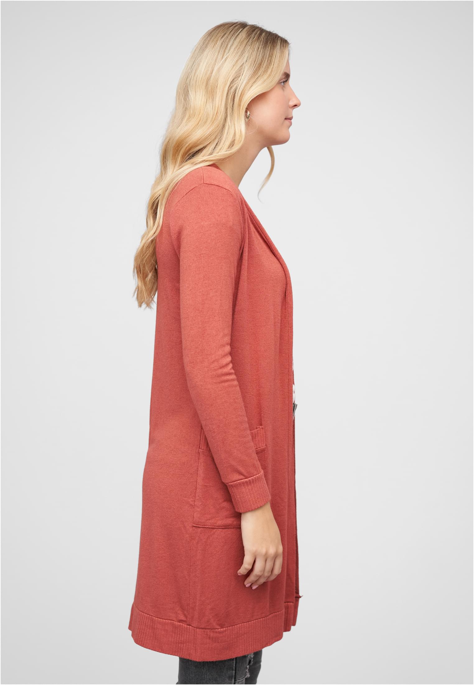 Longform Viskose Cardigan mit 2 seitl. Taschen - related product back image 6