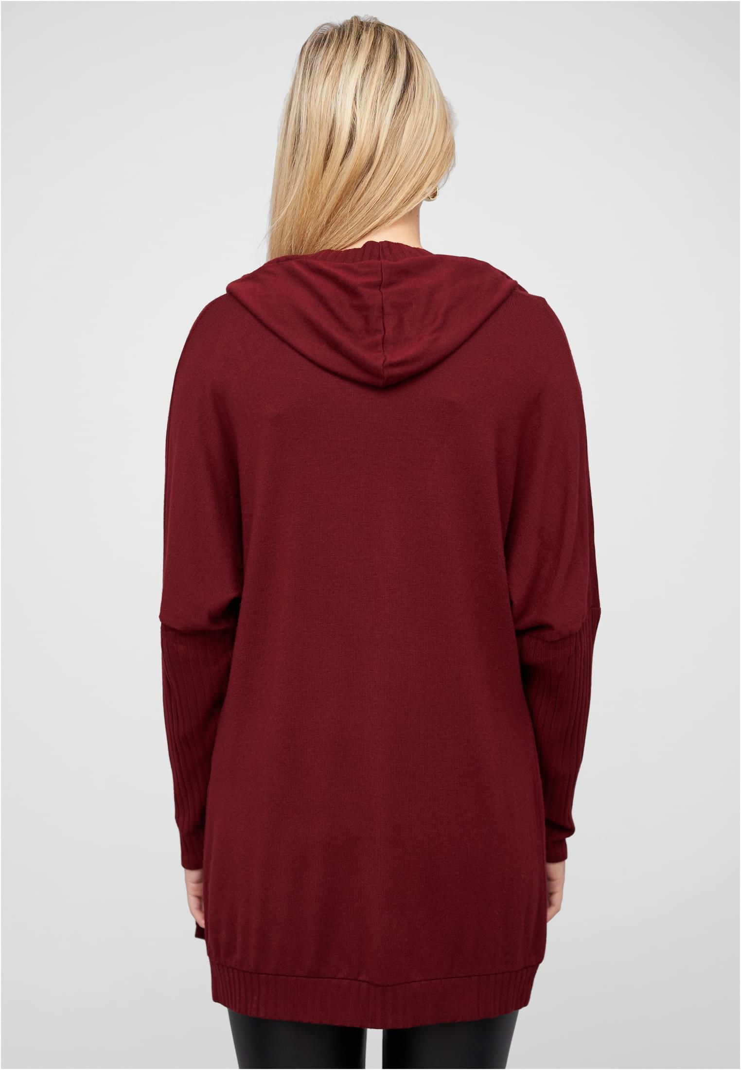 Cardigan mit offenem Schnitt und Kapuze rose L - variant image 2