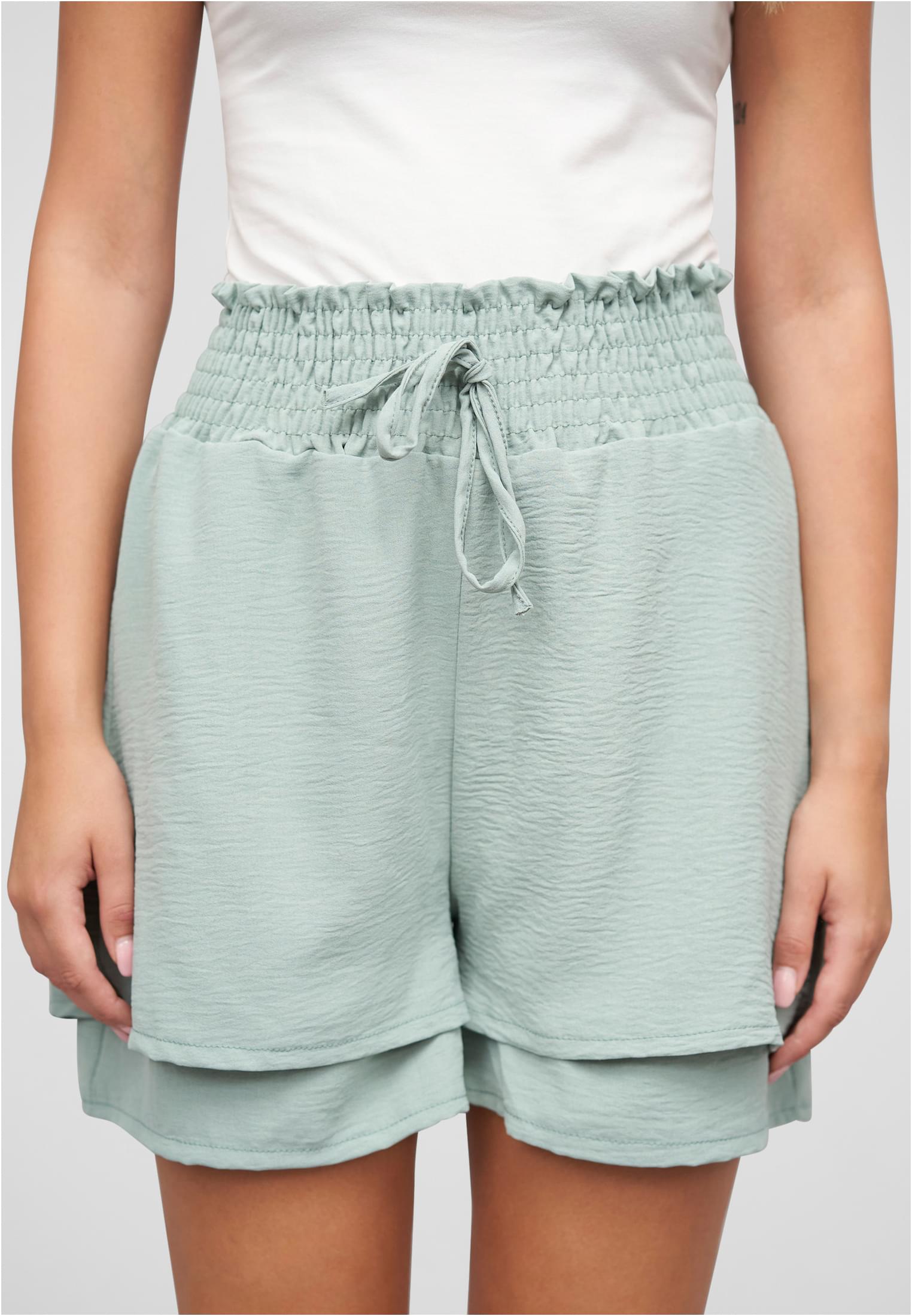 Musselin Shorts 2-Lagig mit Gummibund light green L - alternate variant 1