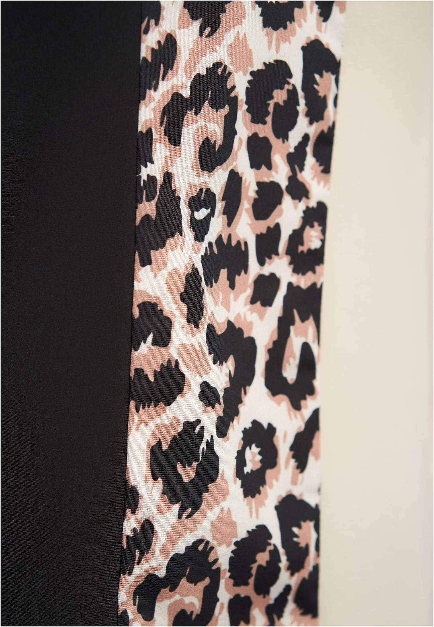 Colorblock Bluse mit Leo Print Streifen black/white L - variant image 5