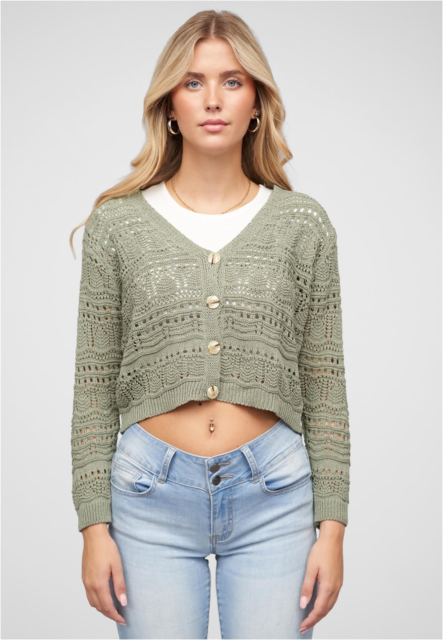 Cardigan mit Lochstrickmuster KH L/XL - alternate variant 1