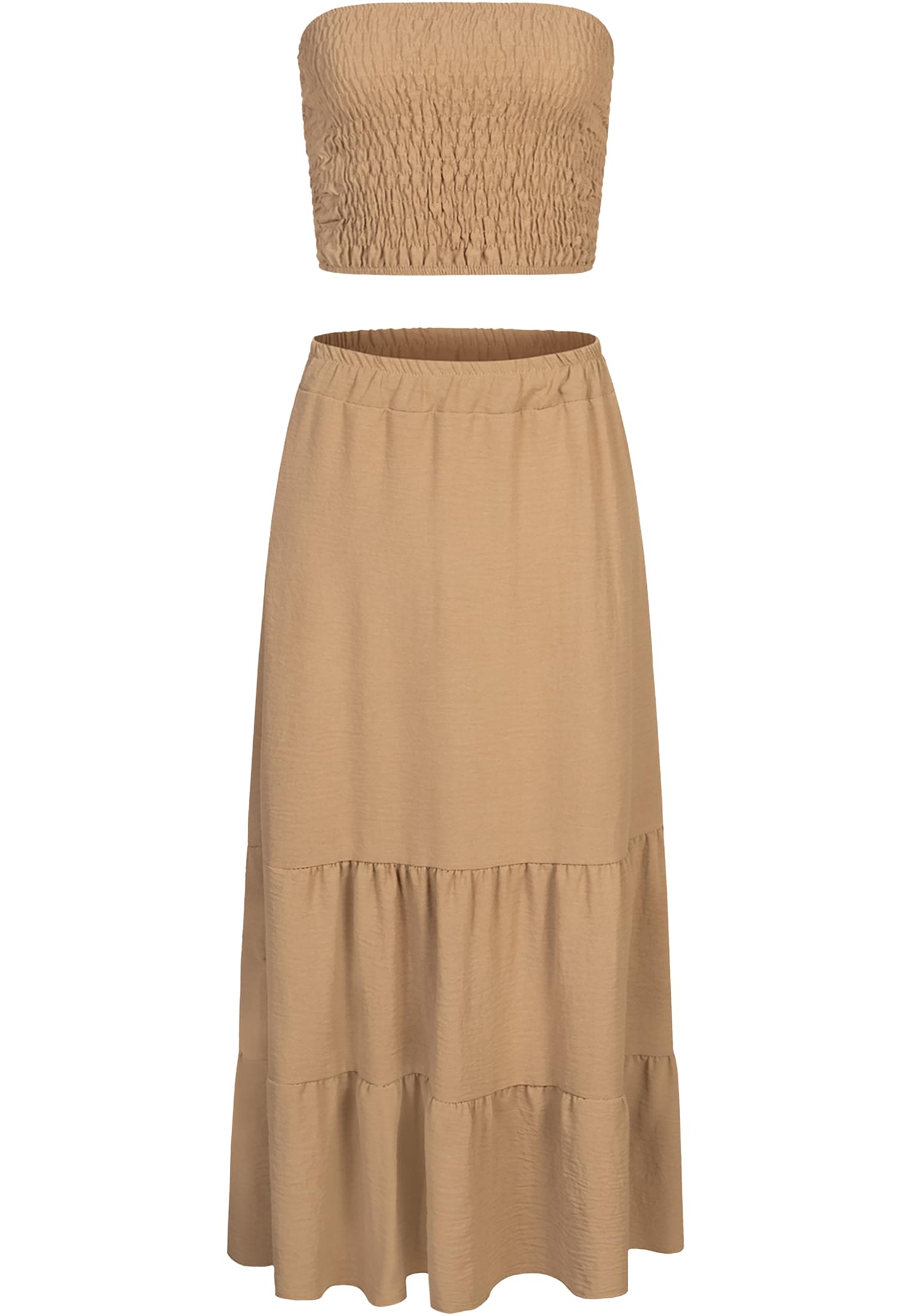 Musselin Longform Stufenrock und Bandeau Top - related product back image 3