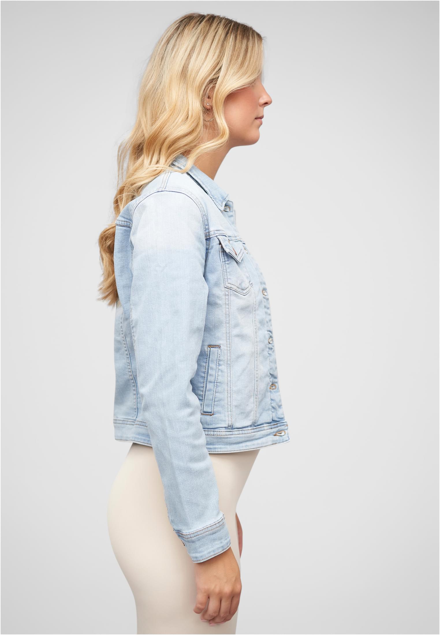 Jeans Jacke m. Knopfleiste u. Brusttaschen - related product back image 6